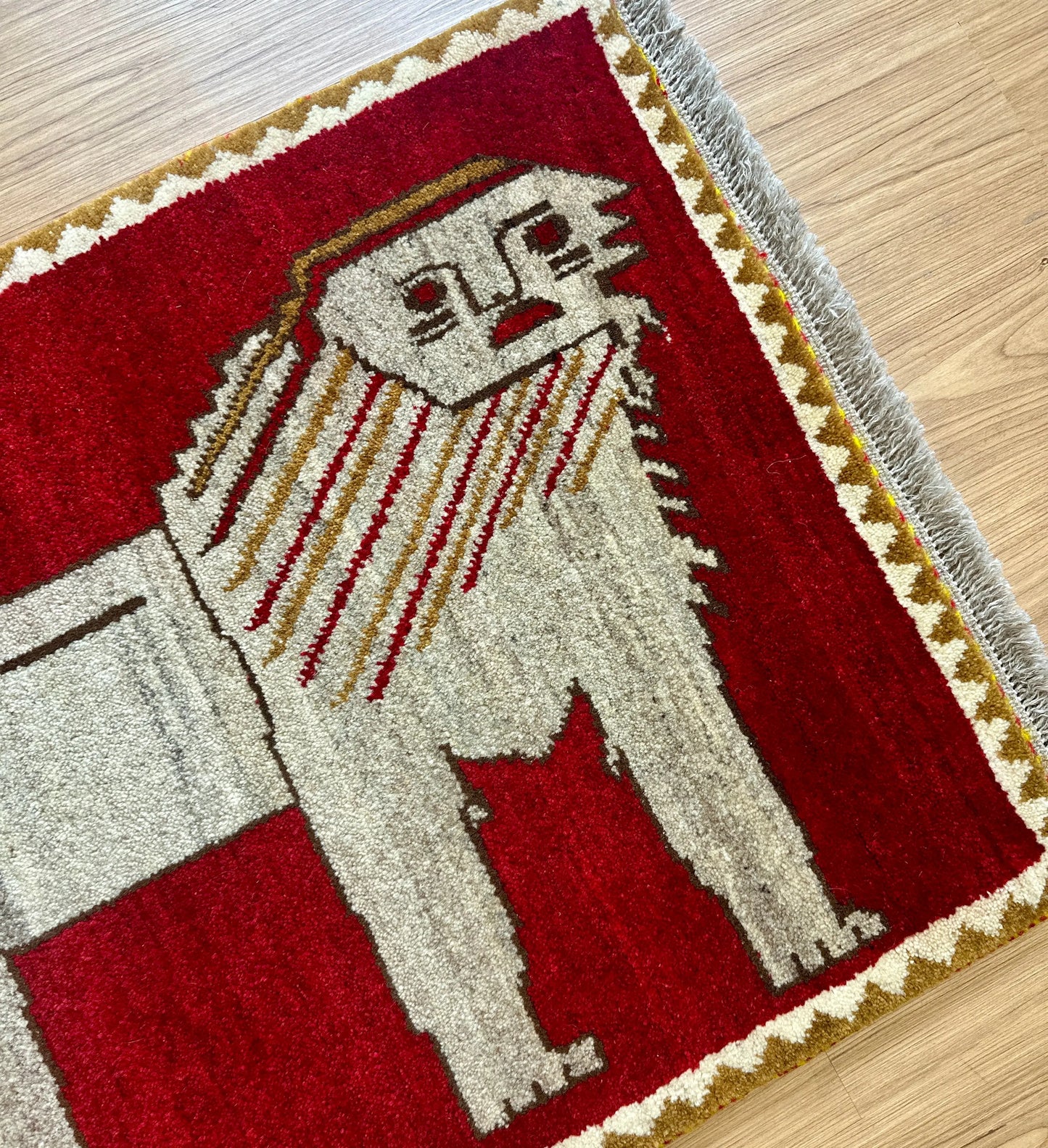 100×70cm ペルシャ手織りギャッベ 手織り カシュクリ Decorworks