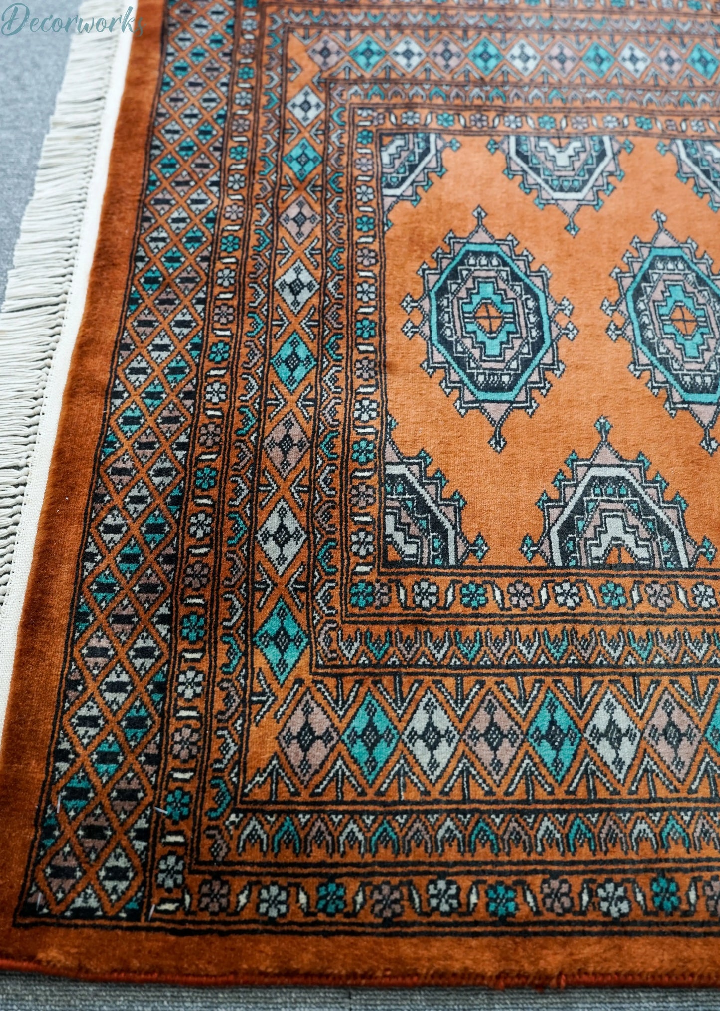 140×95cm パキスタン手織り絨毯 - Decorworks