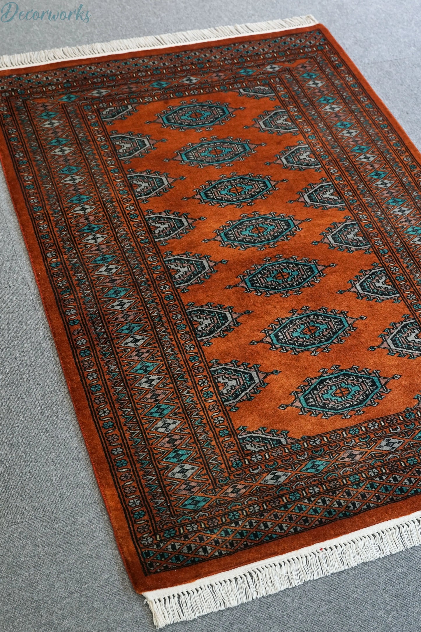 140×95cm パキスタン手織り絨毯 - Decorworks