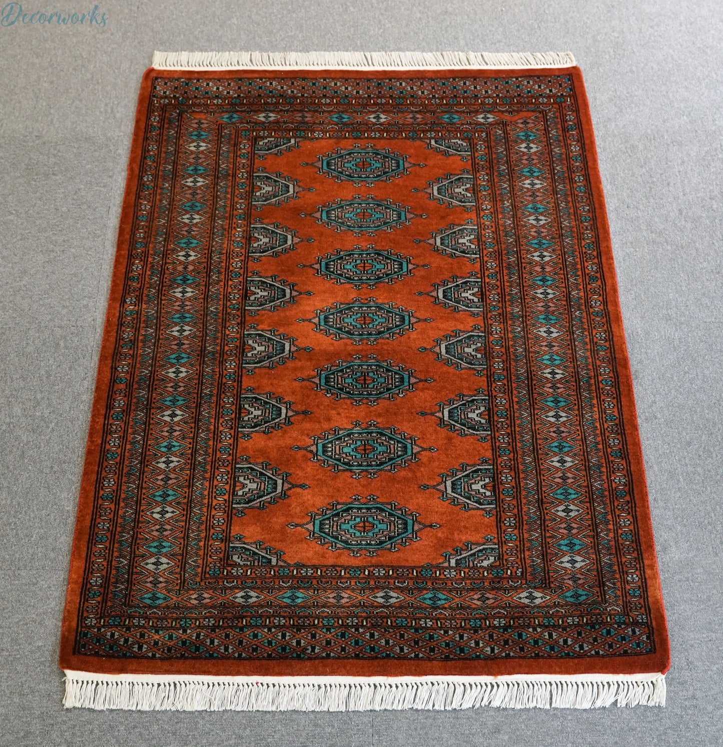 140×95cm パキスタン手織り絨毯 - Decorworks