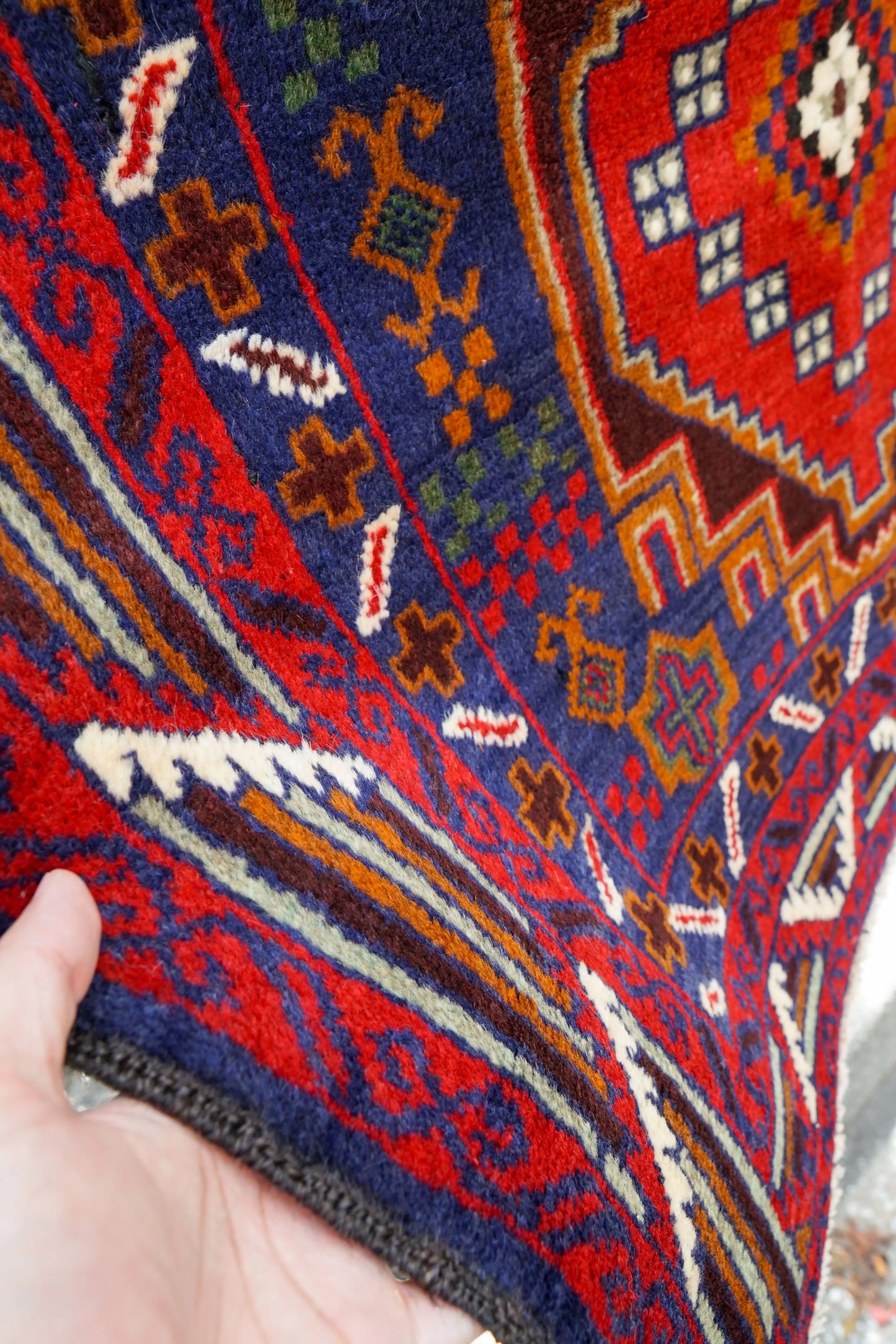 144×100cm Persian Antique Baluch rug Decorworks