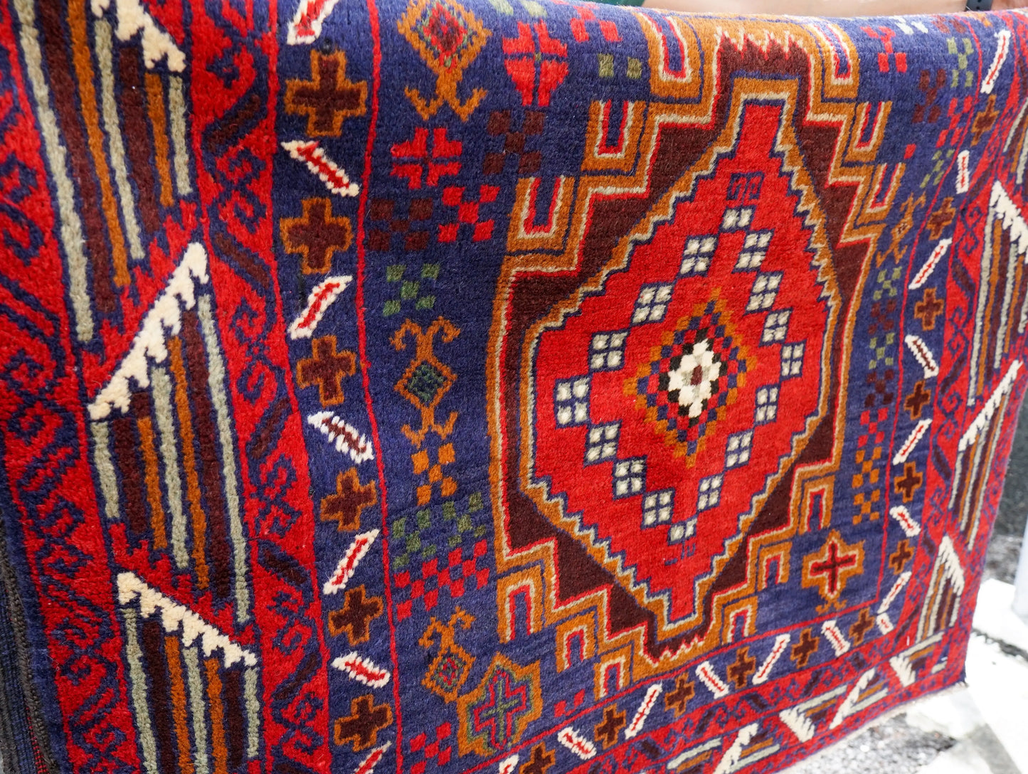 144×100cm Persian Antique Baluch rug Decorworks