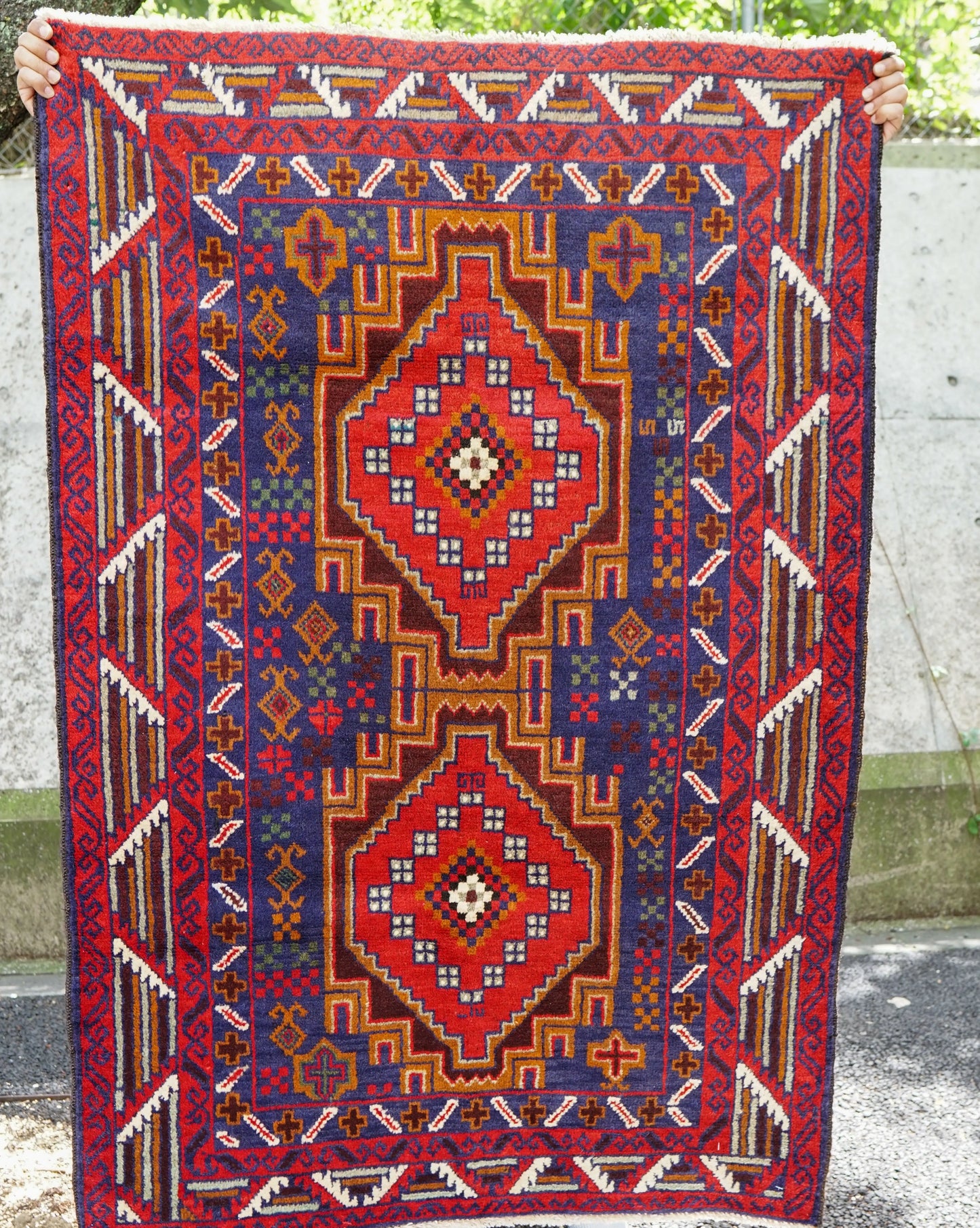 144×100cm Persian Antique Baluch rug Decorworks