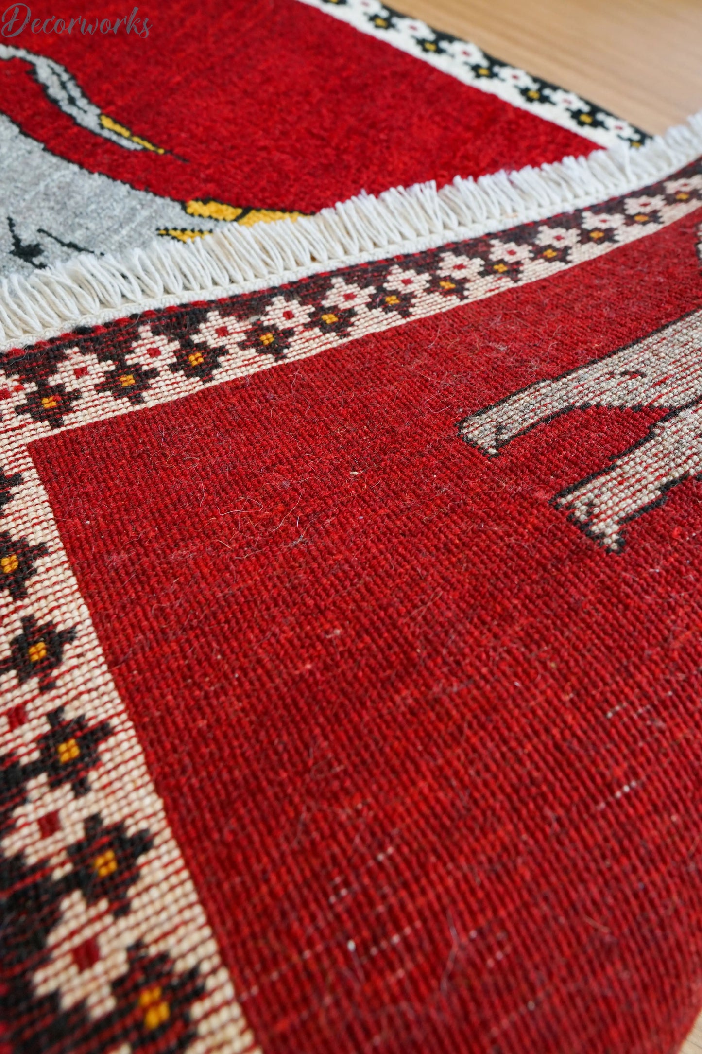 147x102cm 手織り ペルシャ絨毯 カシュカイ族 Decorworks
