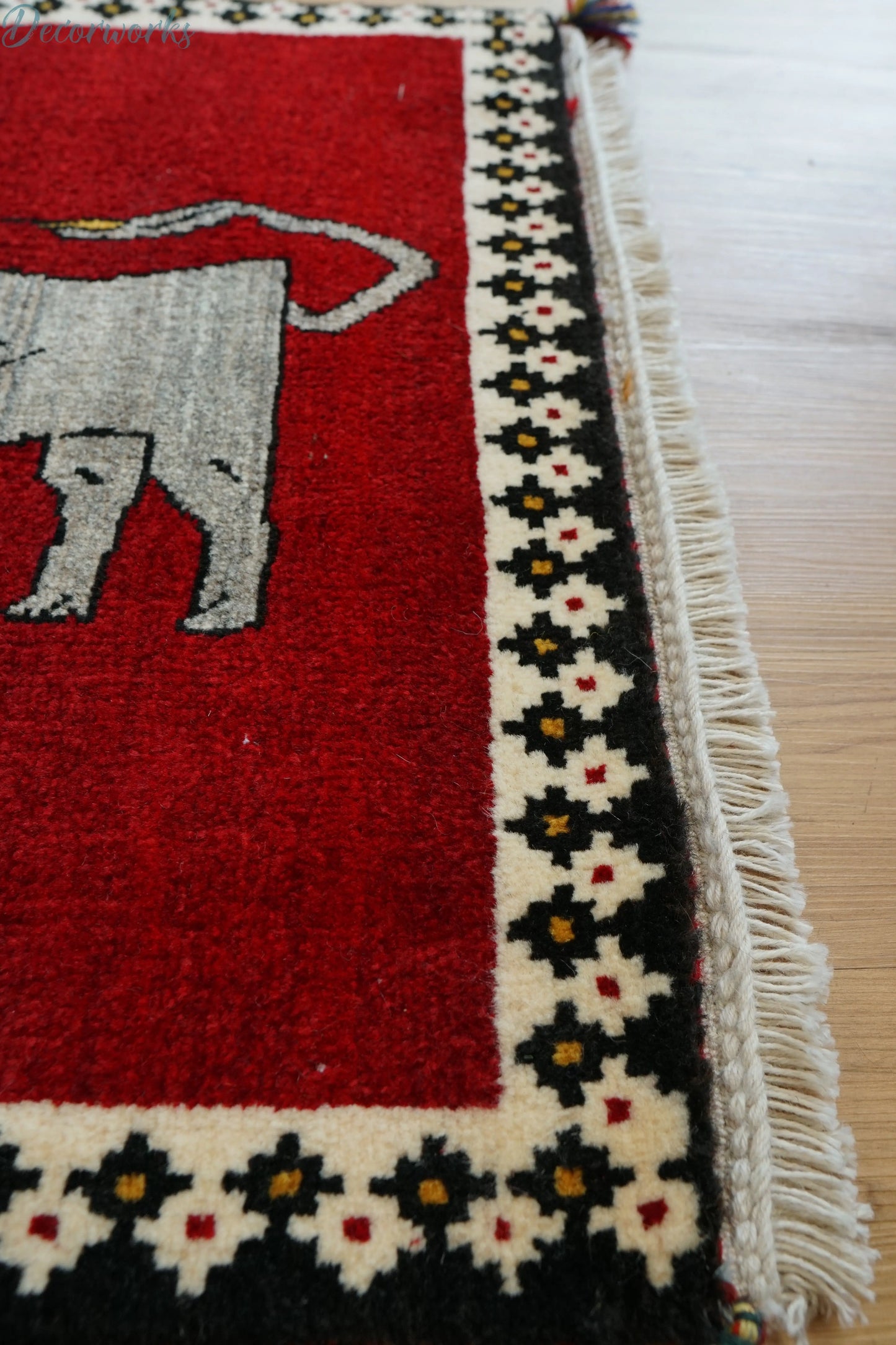 147x102cm 手織り ペルシャ絨毯 カシュカイ族 Decorworks