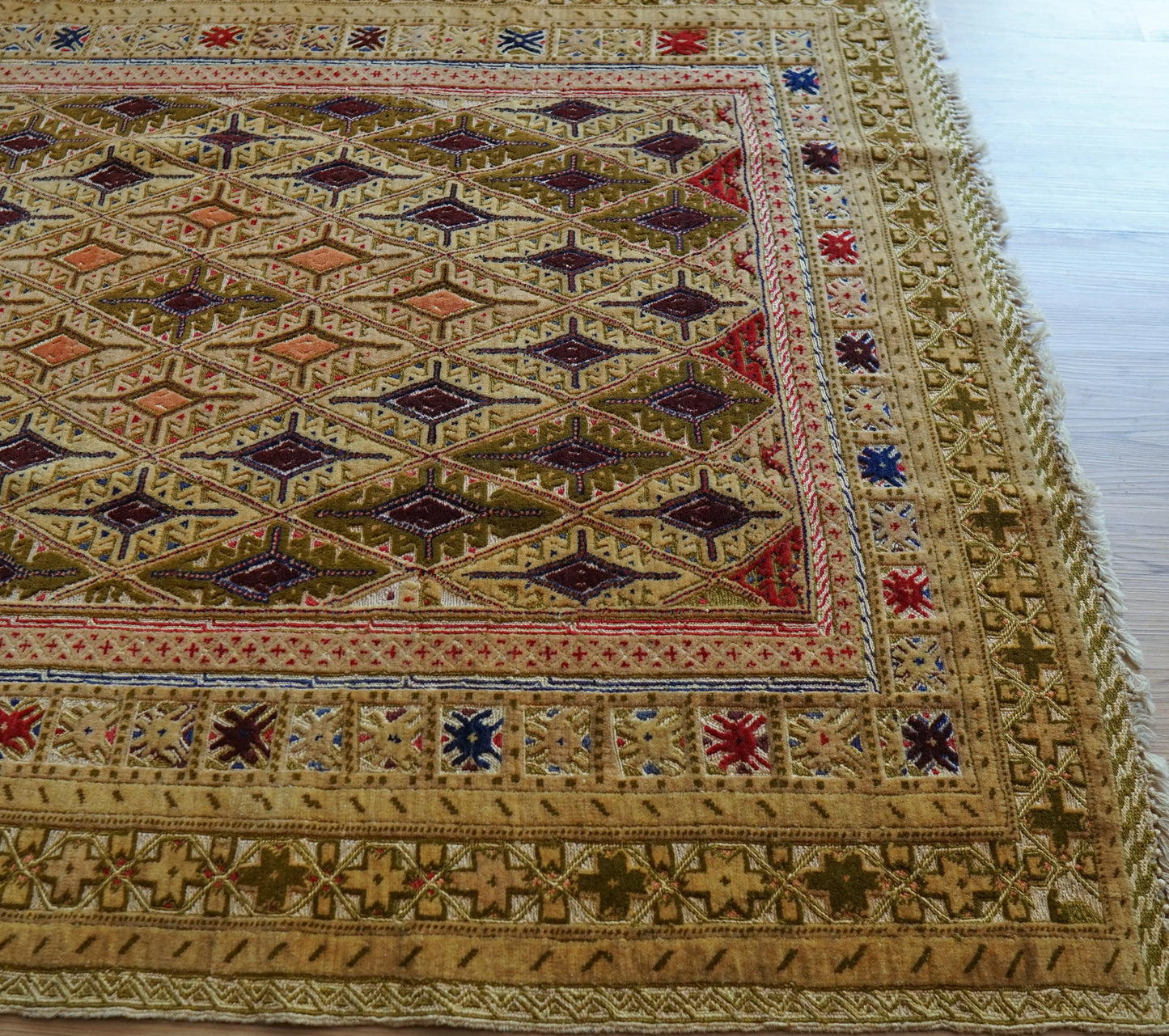 アフガン絨毯 マシュワニラグ キリム トライバルラグ151×122cm Decorworks