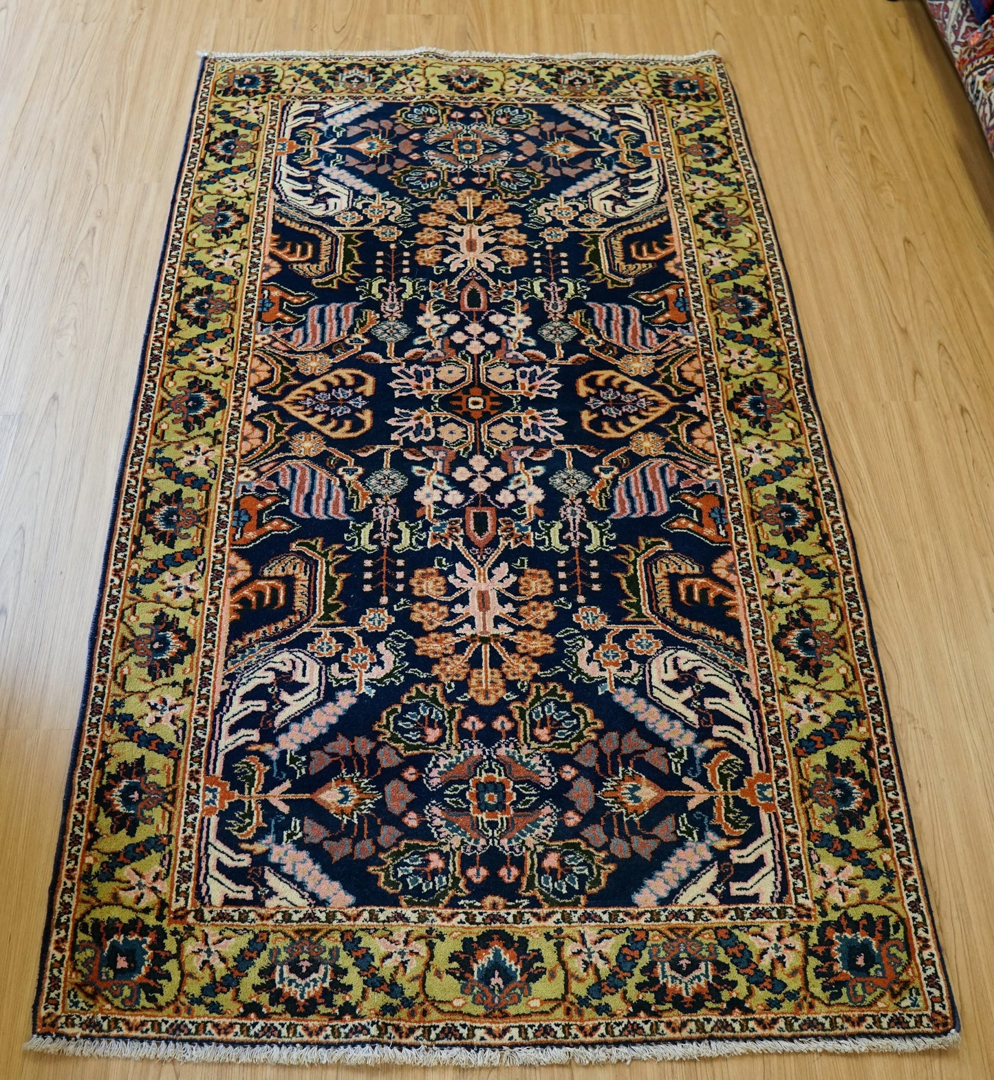 Collection ペルシャ手織り絨毯 バルーチ トライバルラグ ウール 157×91cm