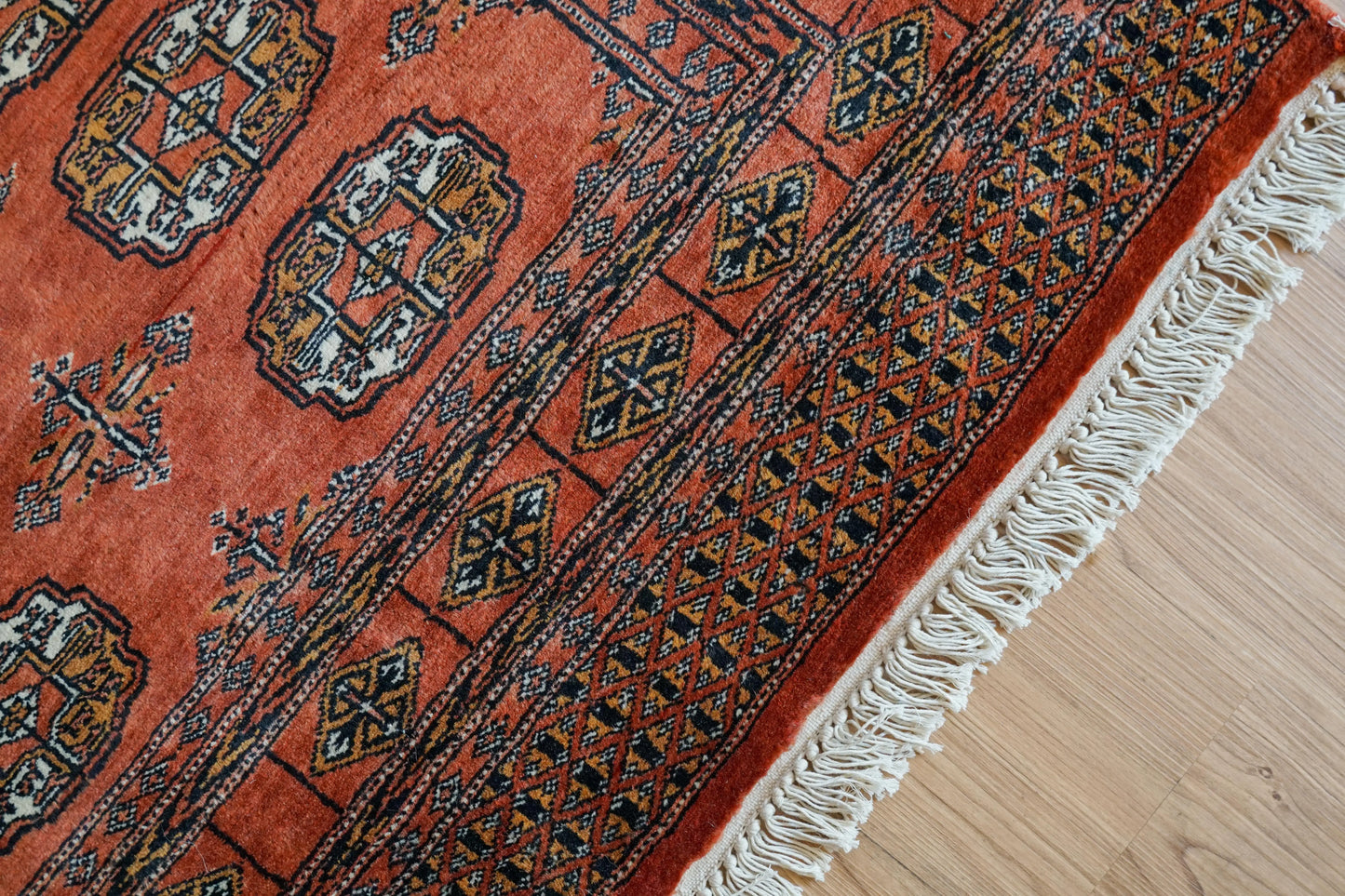 トルクメン ボハララグ トライバルラグ ヴィンテージラグ 158×90cm Decorworks