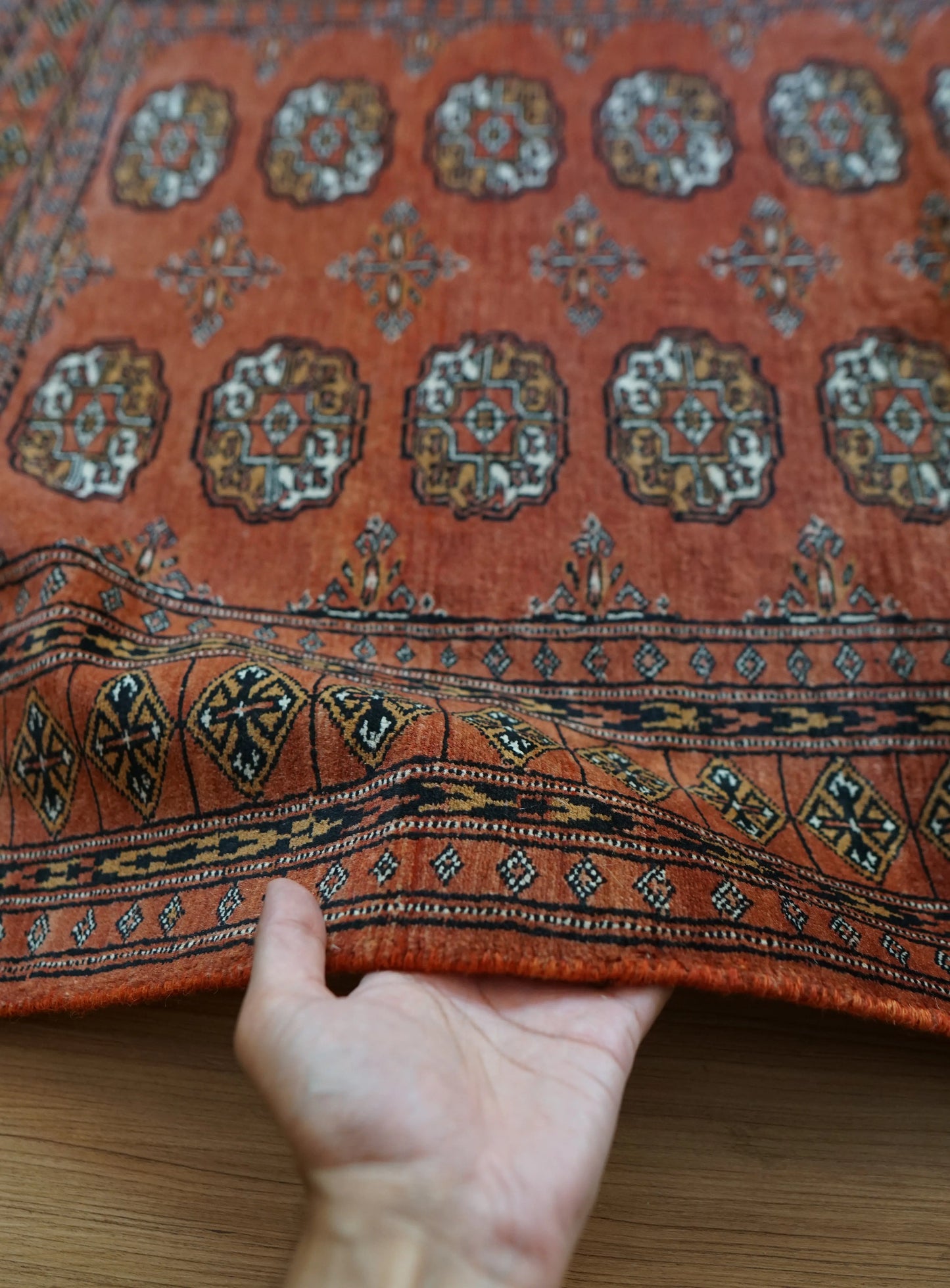 トルクメン ボハララグ トライバルラグ ヴィンテージラグ 158×90cm Decorworks