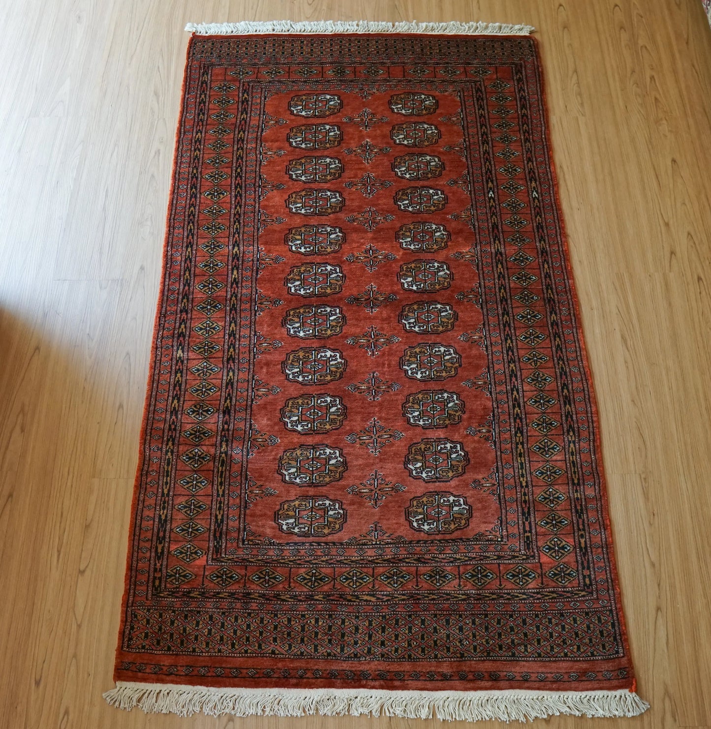 トルクメン ボハララグ トライバルラグ ヴィンテージラグ 158×90cm Decorworks