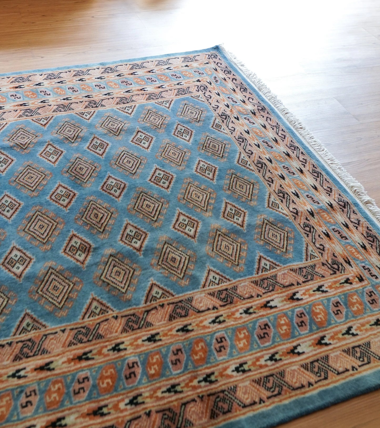 パキスタン手織り絨毯 トライバルラグ 185×125cm Decorworks
