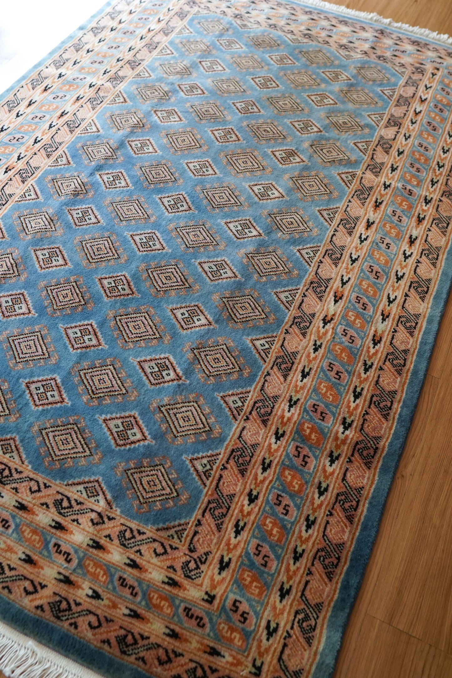 パキスタン手織り絨毯 トライバルラグ 185×125cm Decorworks