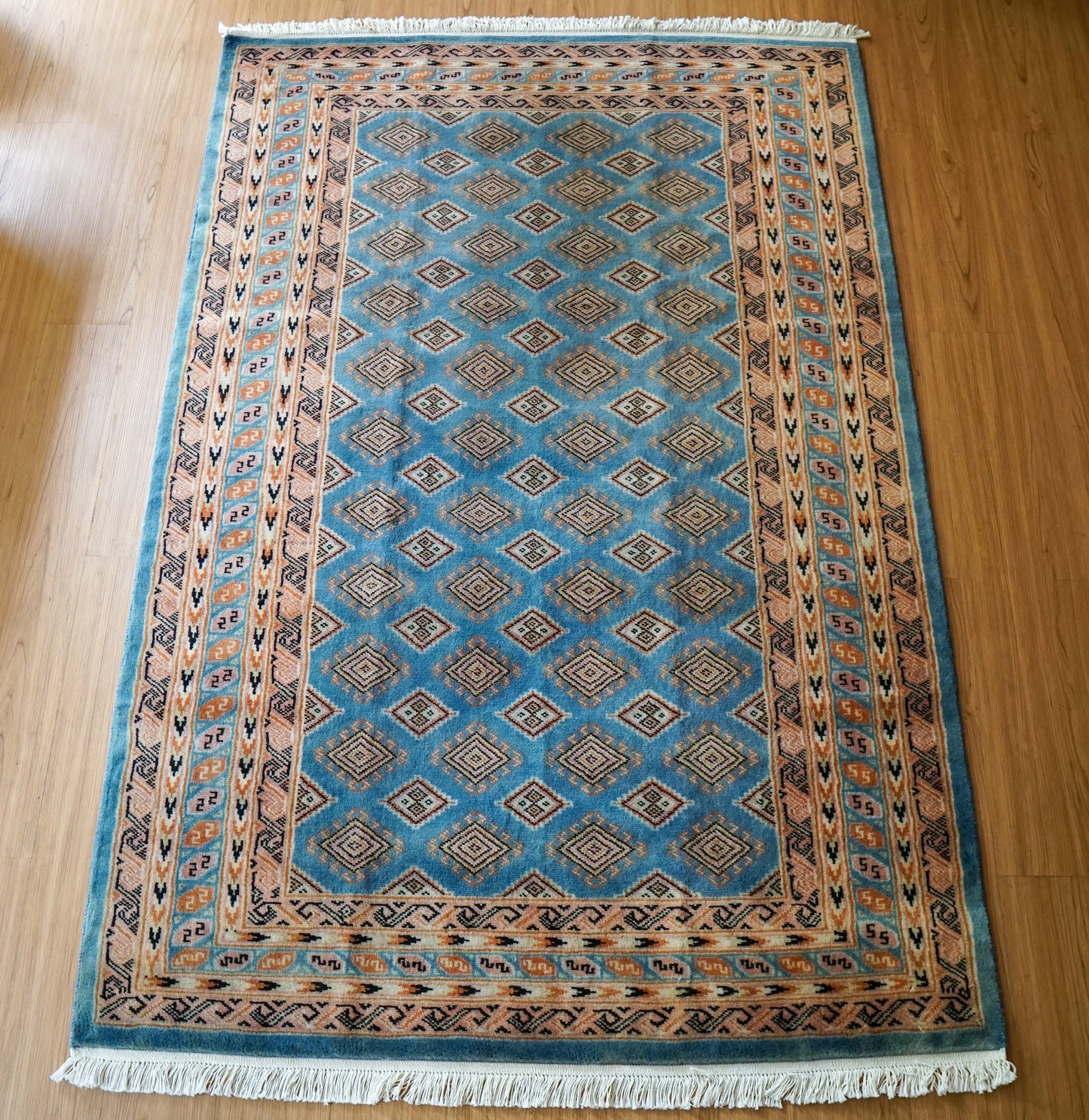 パキスタン手織り絨毯 トライバルラグ 185×125cm Decorworks