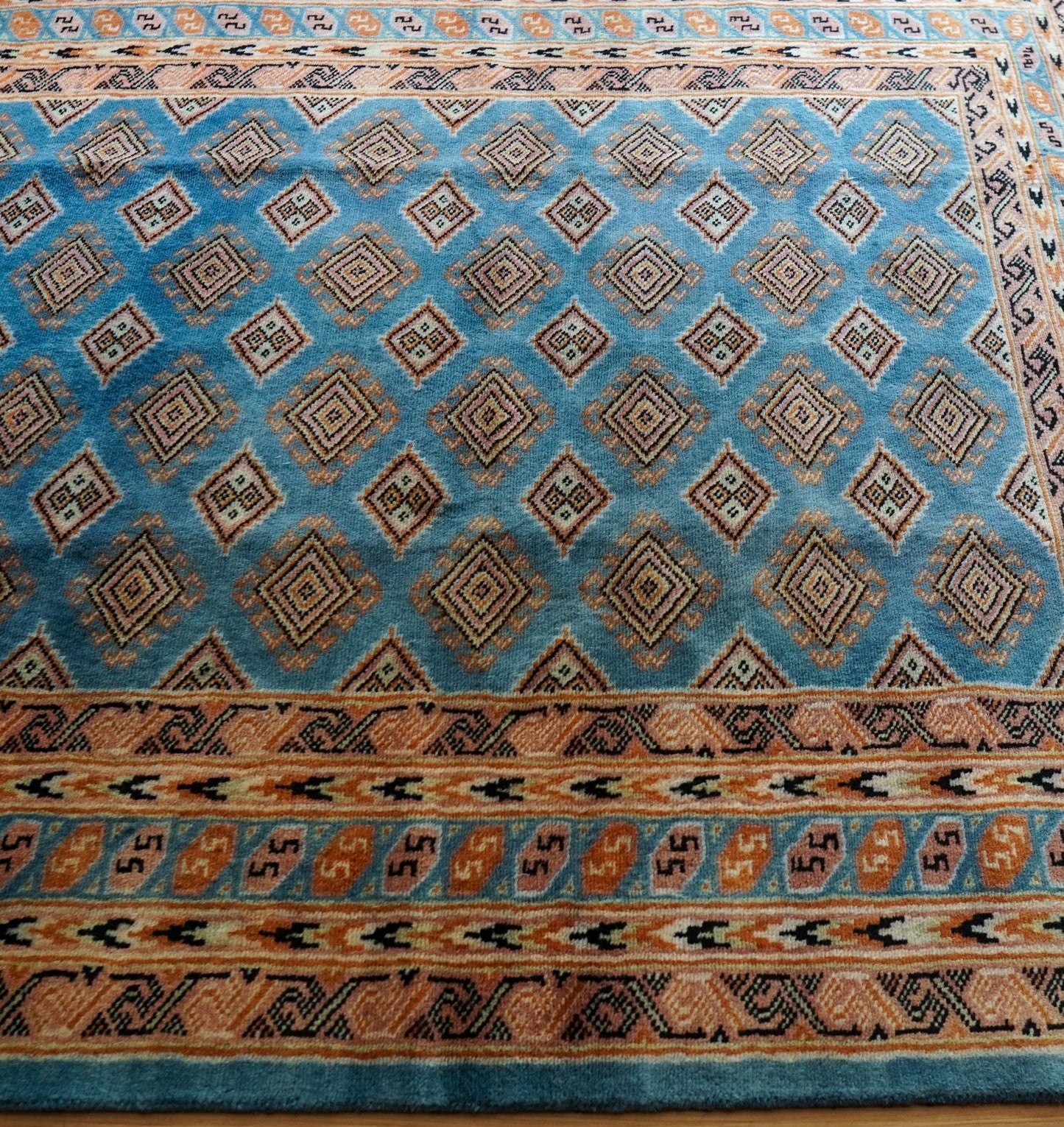 パキスタン手織り絨毯 トライバルラグ 185×125cm Decorworks