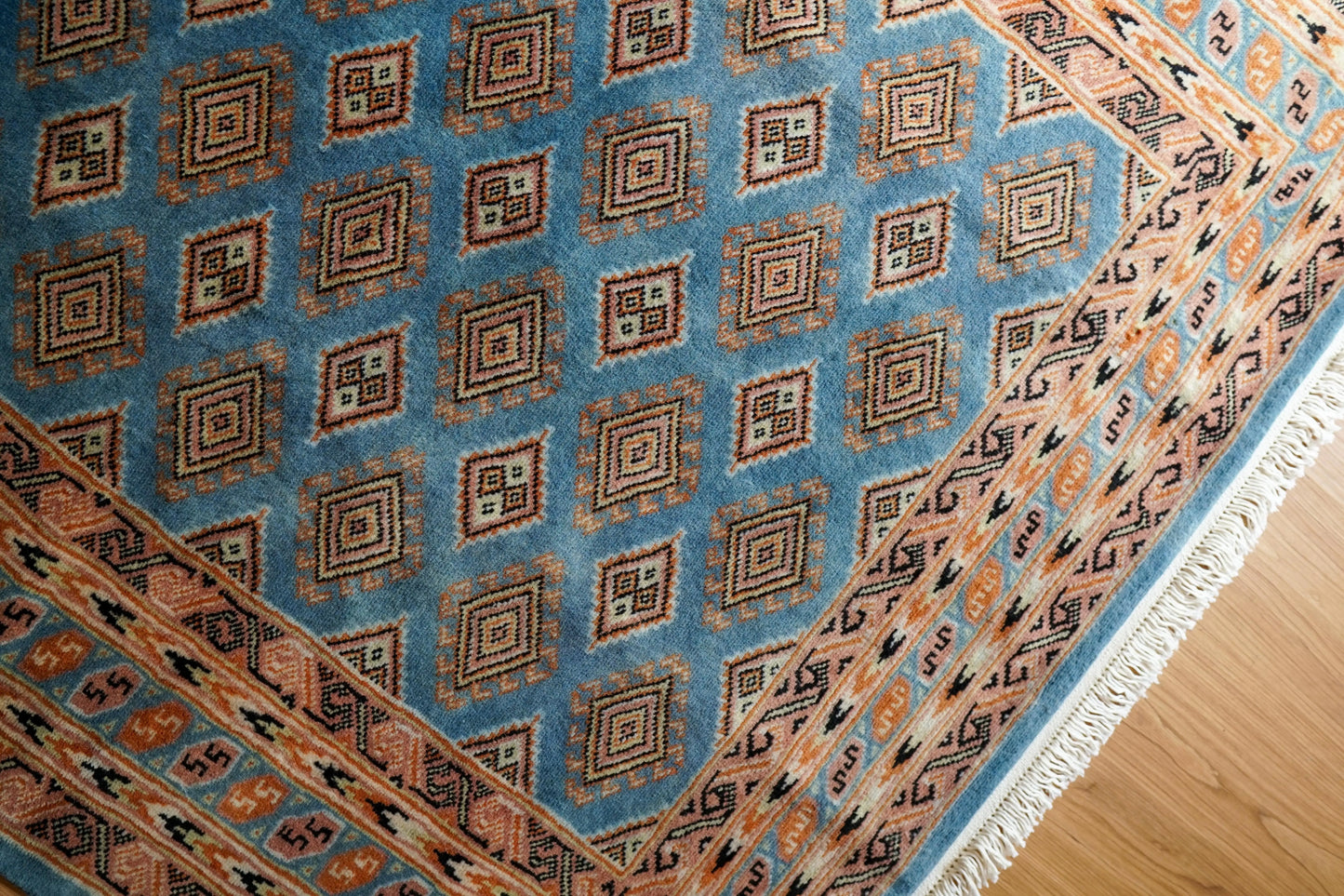 パキスタン手織り絨毯 トライバルラグ 185×125cm Decorworks