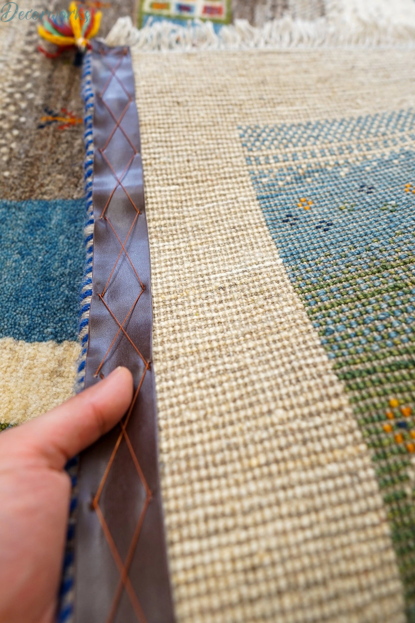 200×159cm ペルシャ手織りギャッベ Decorworks