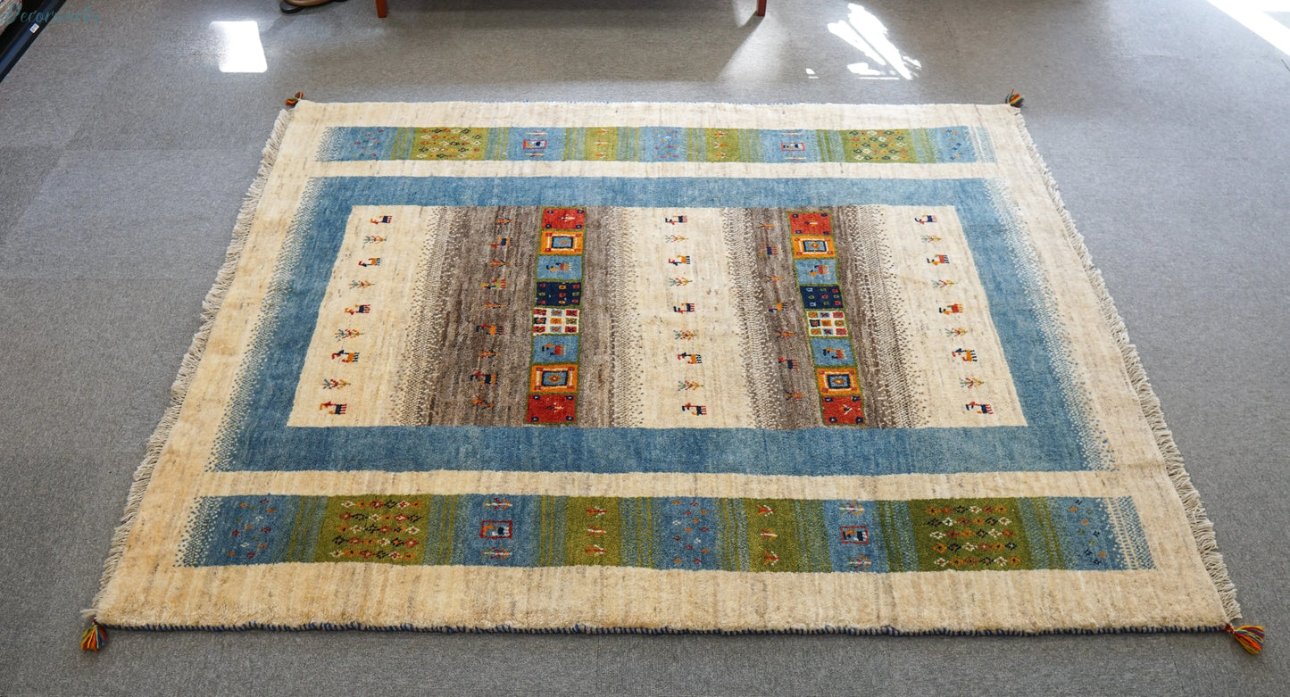 200×159cm ペルシャ手織りギャッベ Decorworks