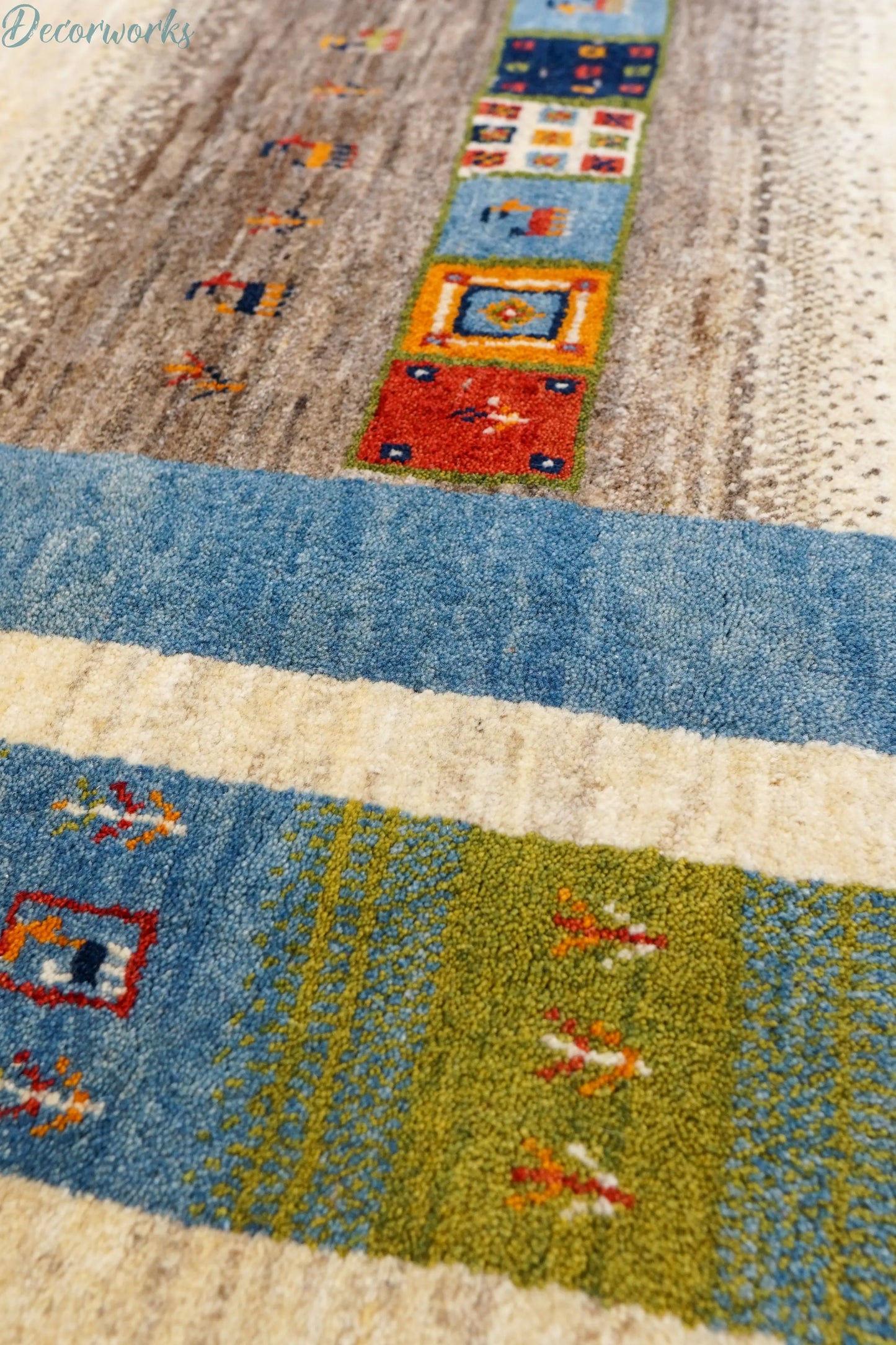 200×159cm ペルシャ手織りギャッベ Decorworks