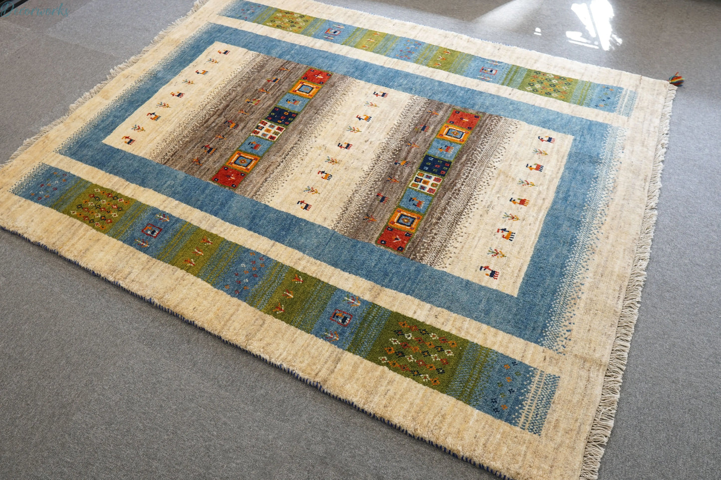 200×159cm ペルシャ手織りギャッベ Decorworks