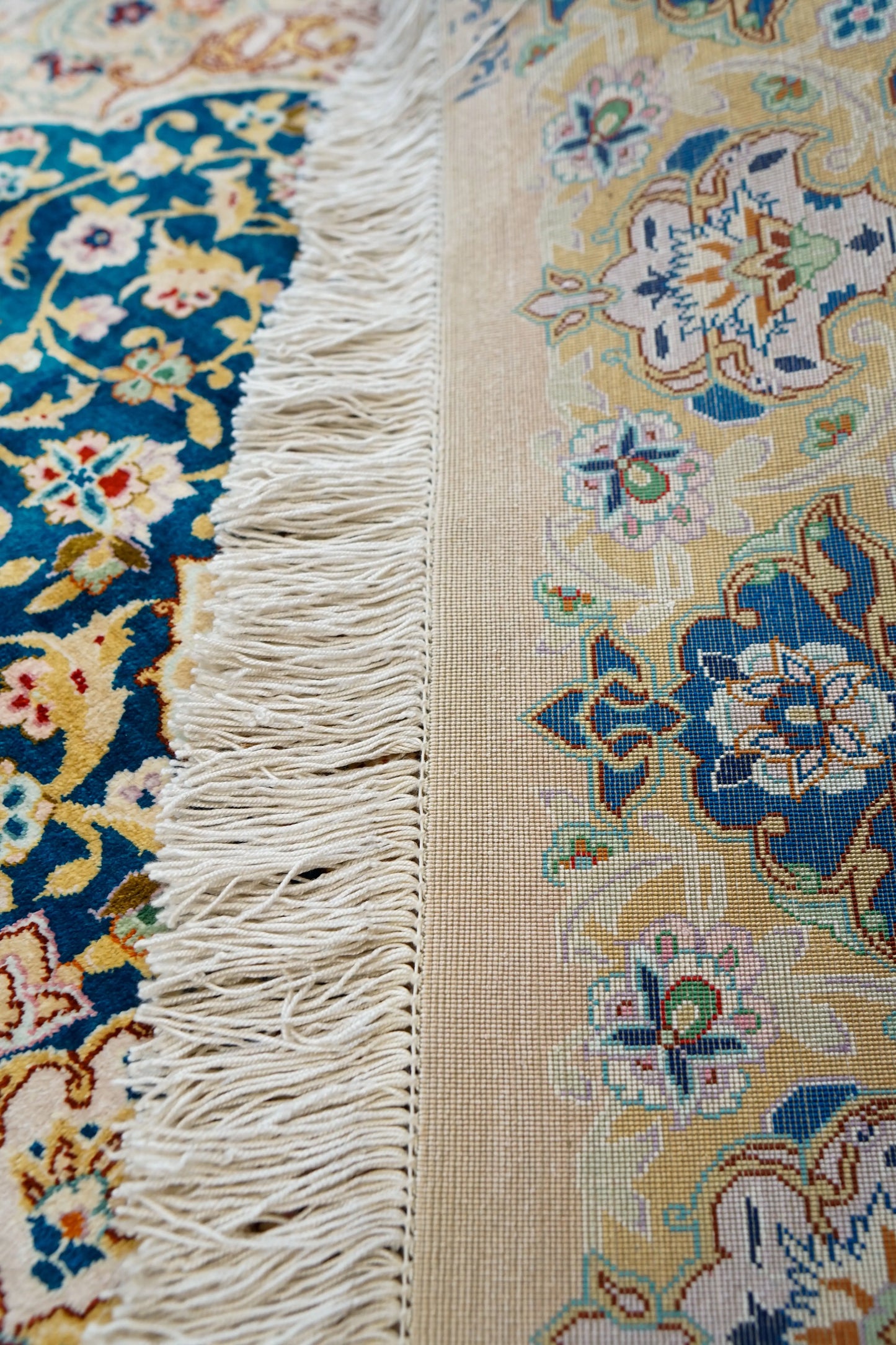 Collection 200×81cm ペルシャ絨毯 クム産 モハメドジャムシェヂ房 シルク 100% 証明書付