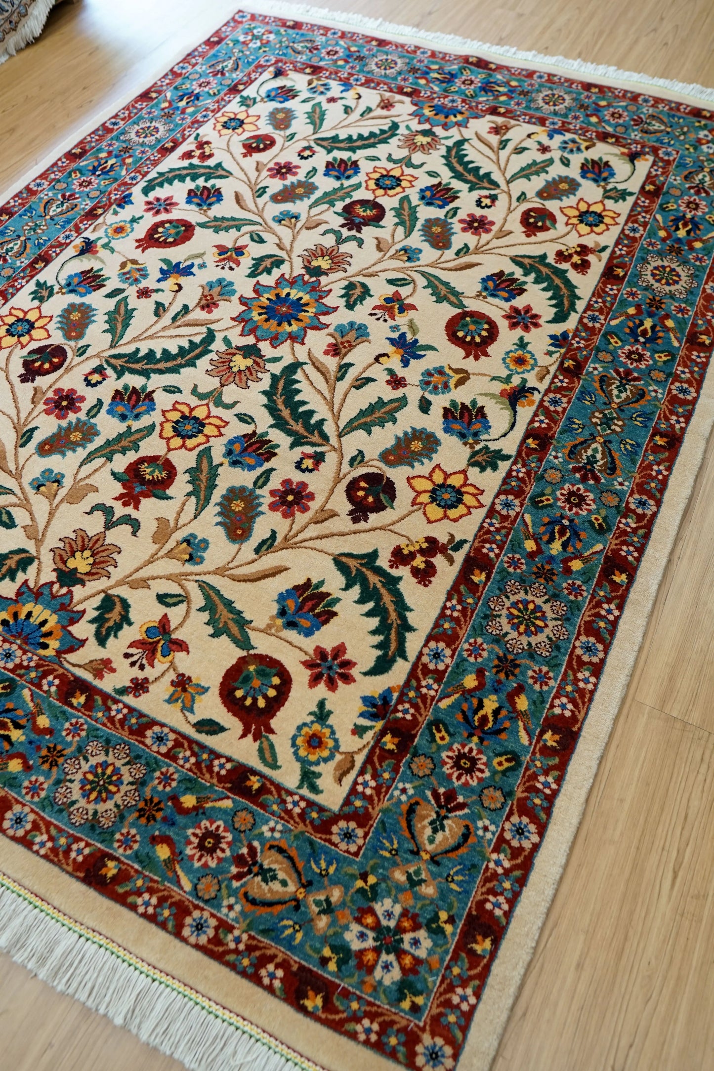 210×160cm ペルシャ バラミン産 手織り絨毯 Decorworks