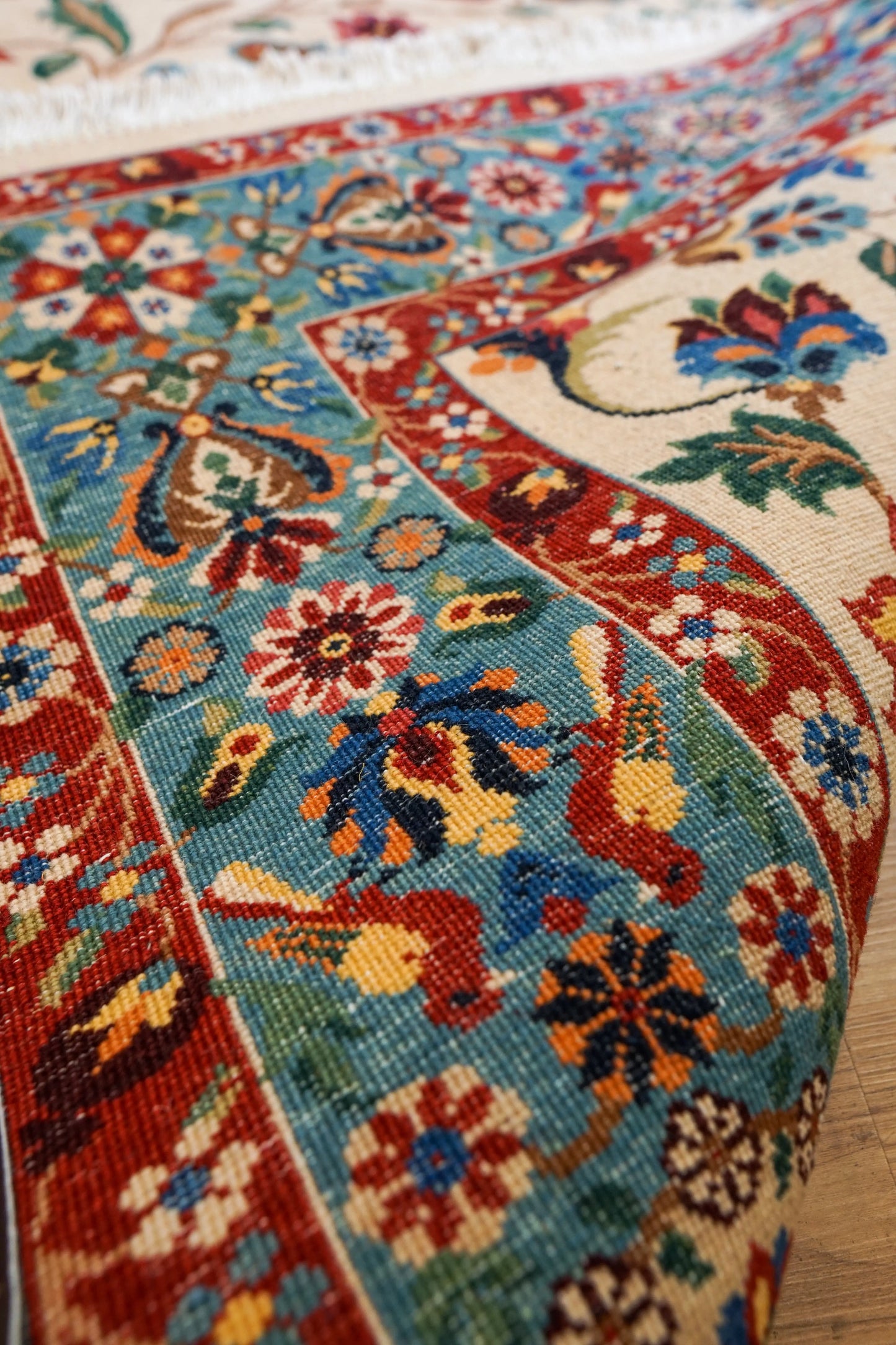210×160cm ペルシャ バラミン産 手織り絨毯 Decorworks