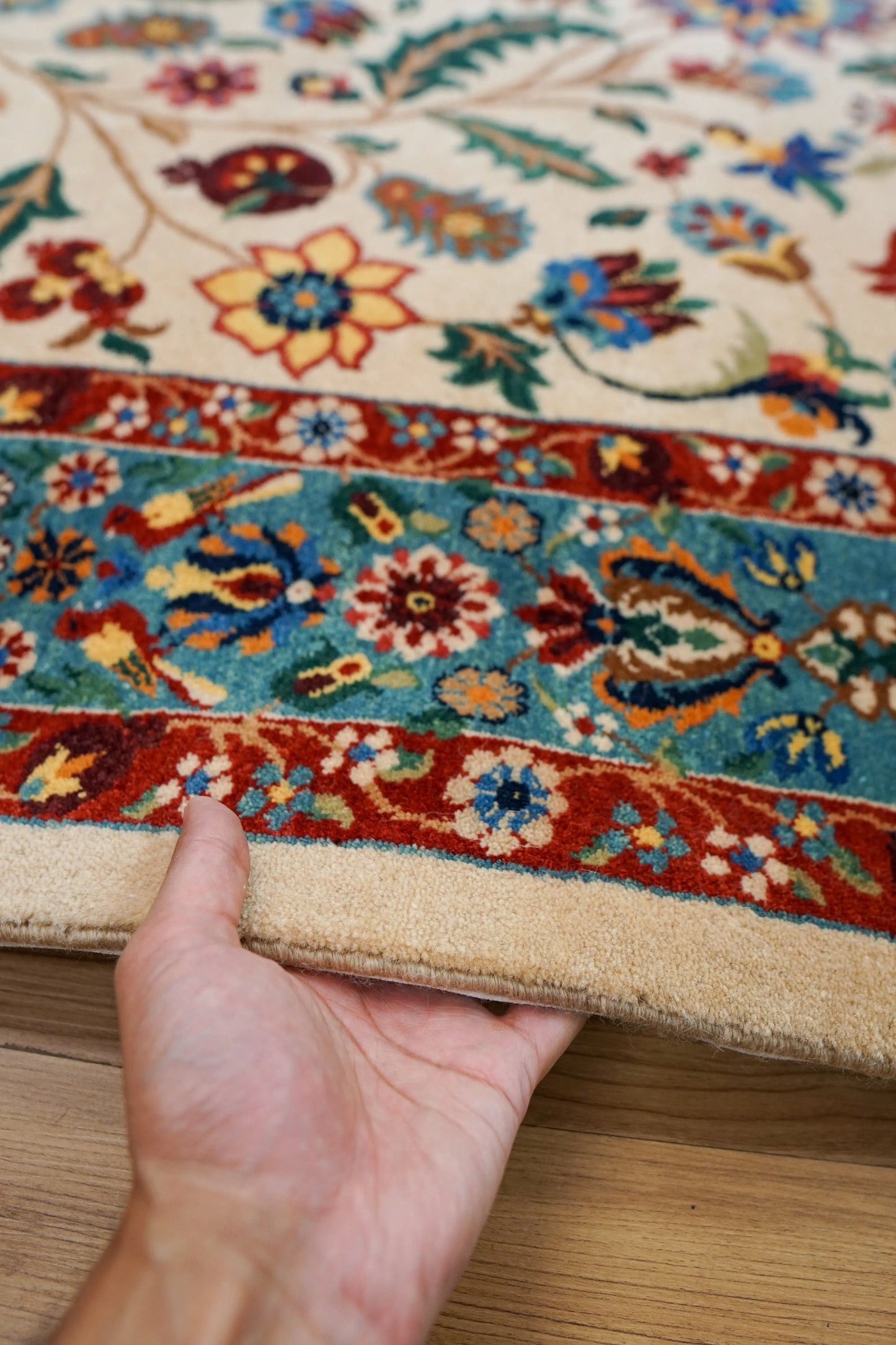 210×160cm ペルシャ バラミン産 手織り絨毯 Decorworks