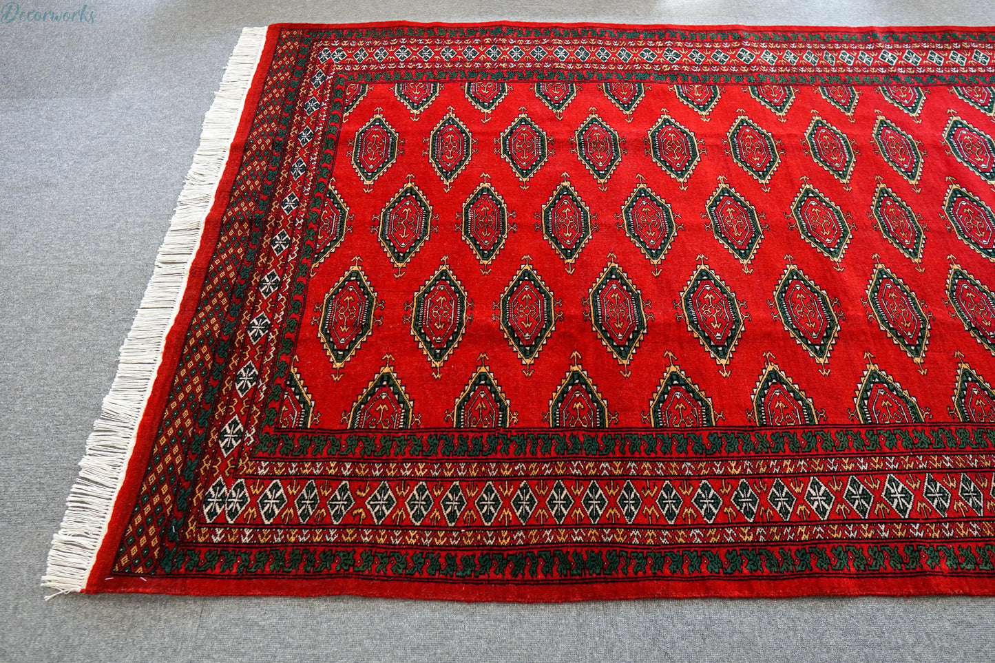 219×138cm パキスタン手織り絨毯 Decorworks