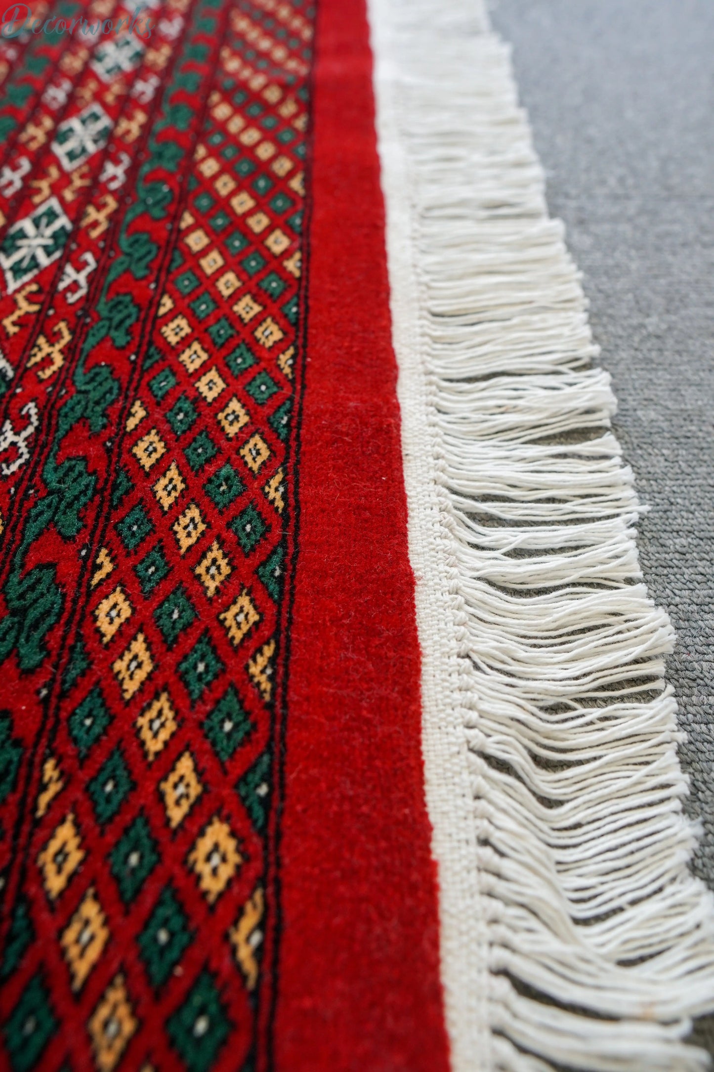 219×138cm パキスタン手織り絨毯 Decorworks