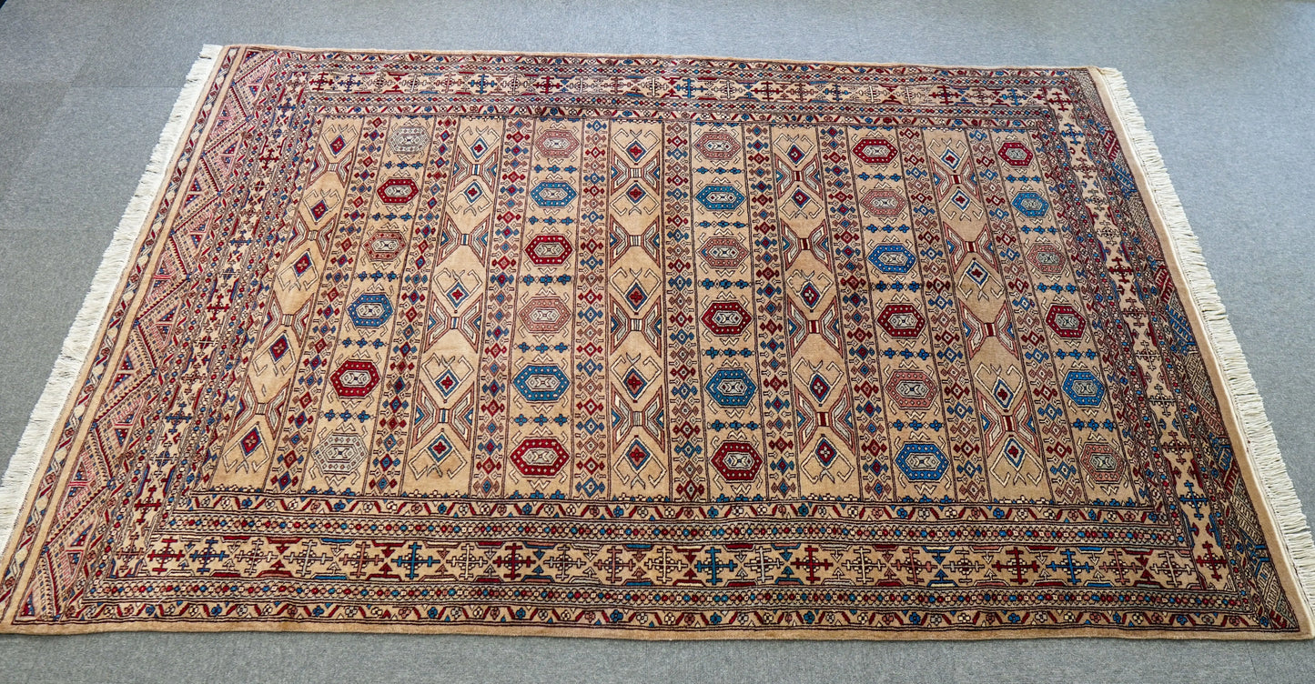 223×154cm【パキスタン手織り絨毯 Decorworks
