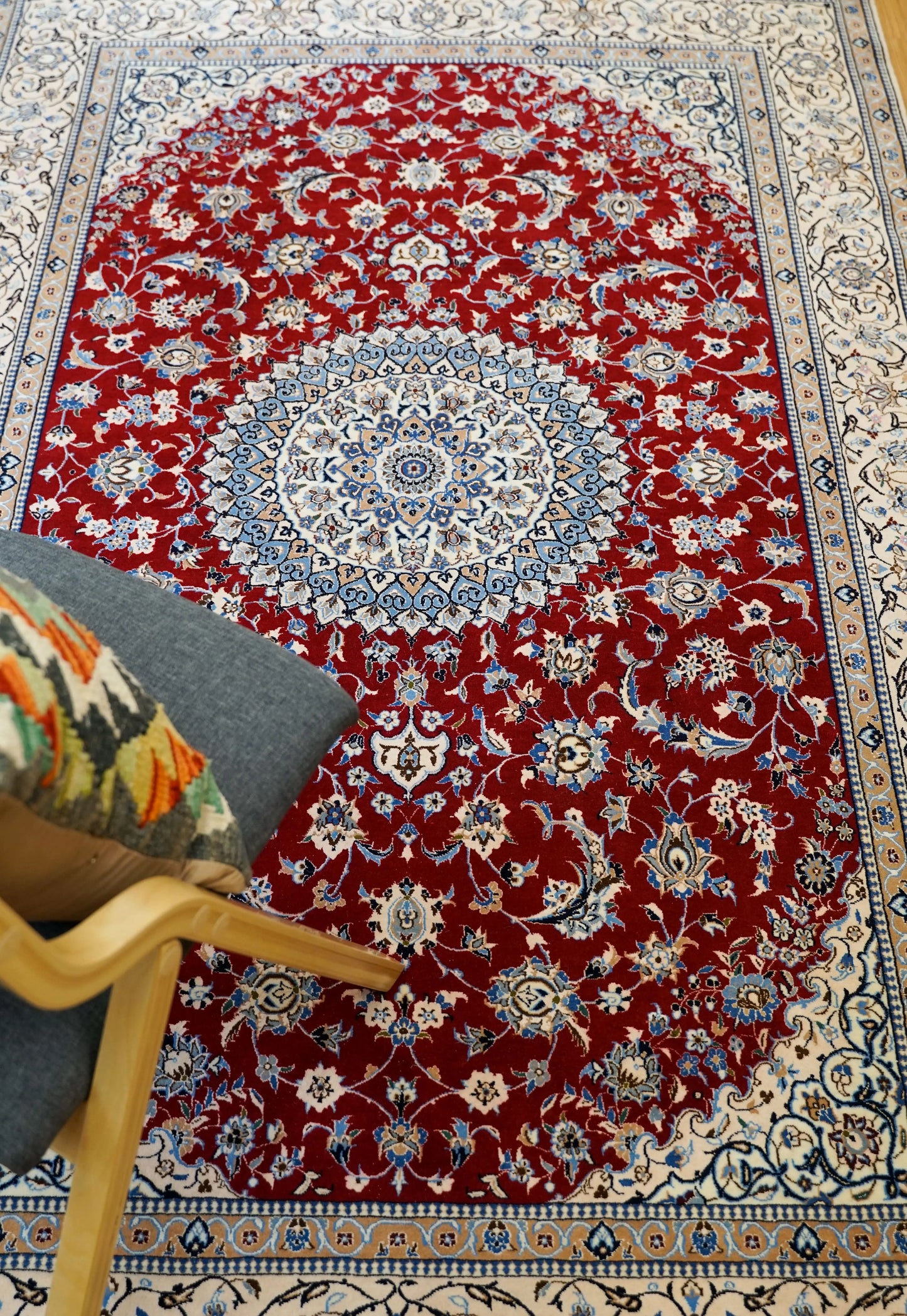237×146cm ナイン産ペルシャ絨毯 6La Decorworks