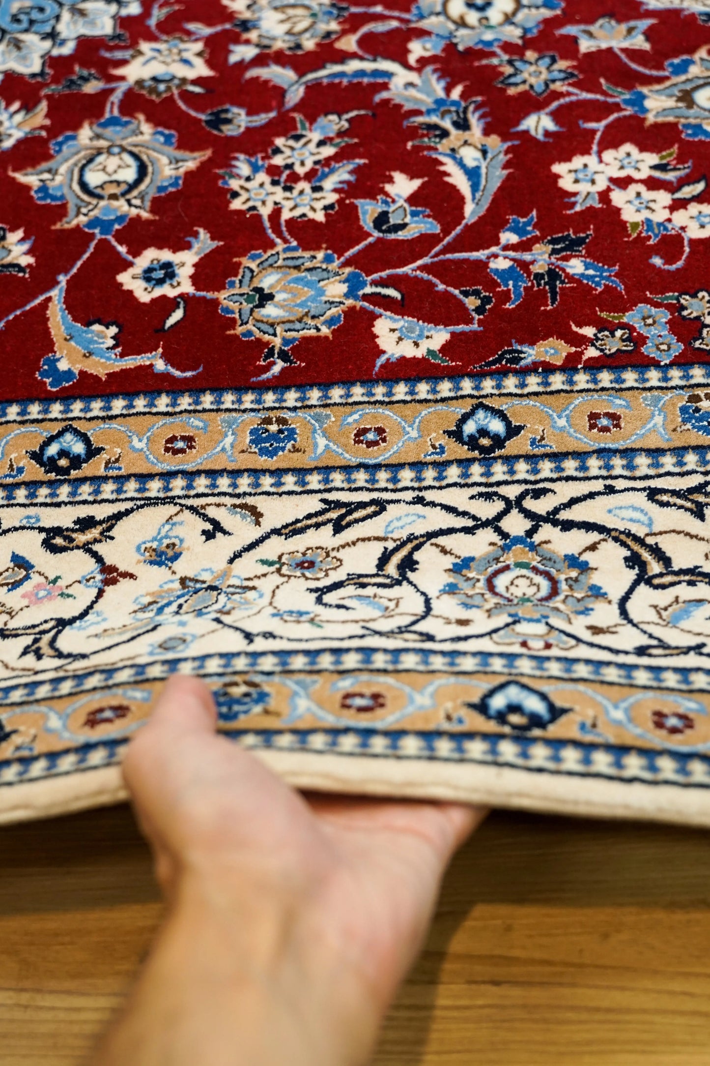 237×146cm ナイン産ペルシャ絨毯 6La Decorworks