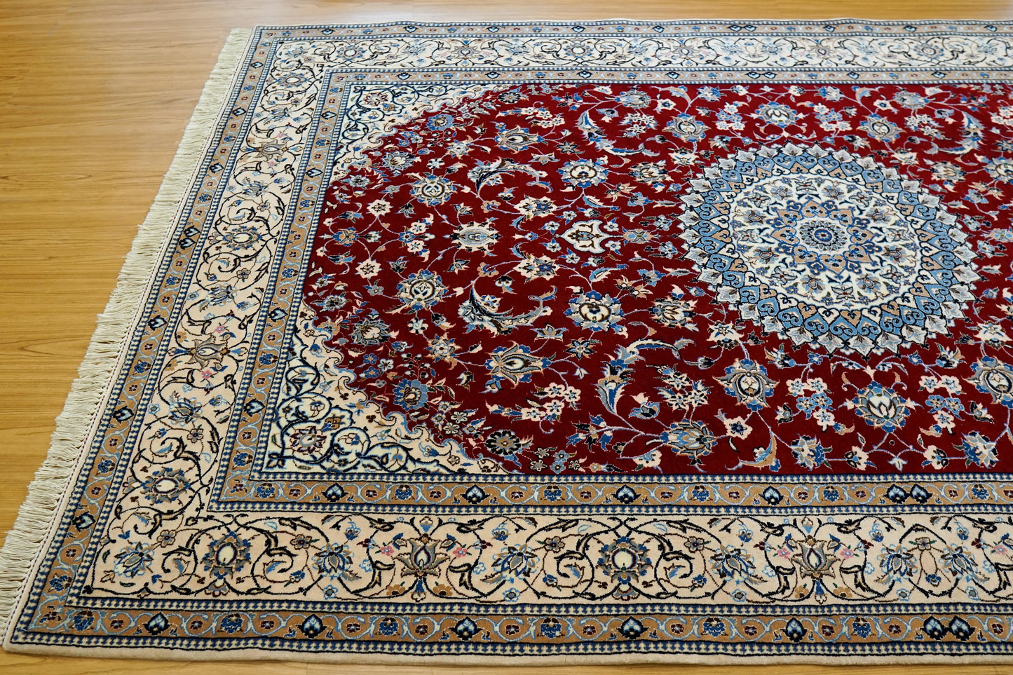 237×146cm ナイン産ペルシャ絨毯 6La Decorworks