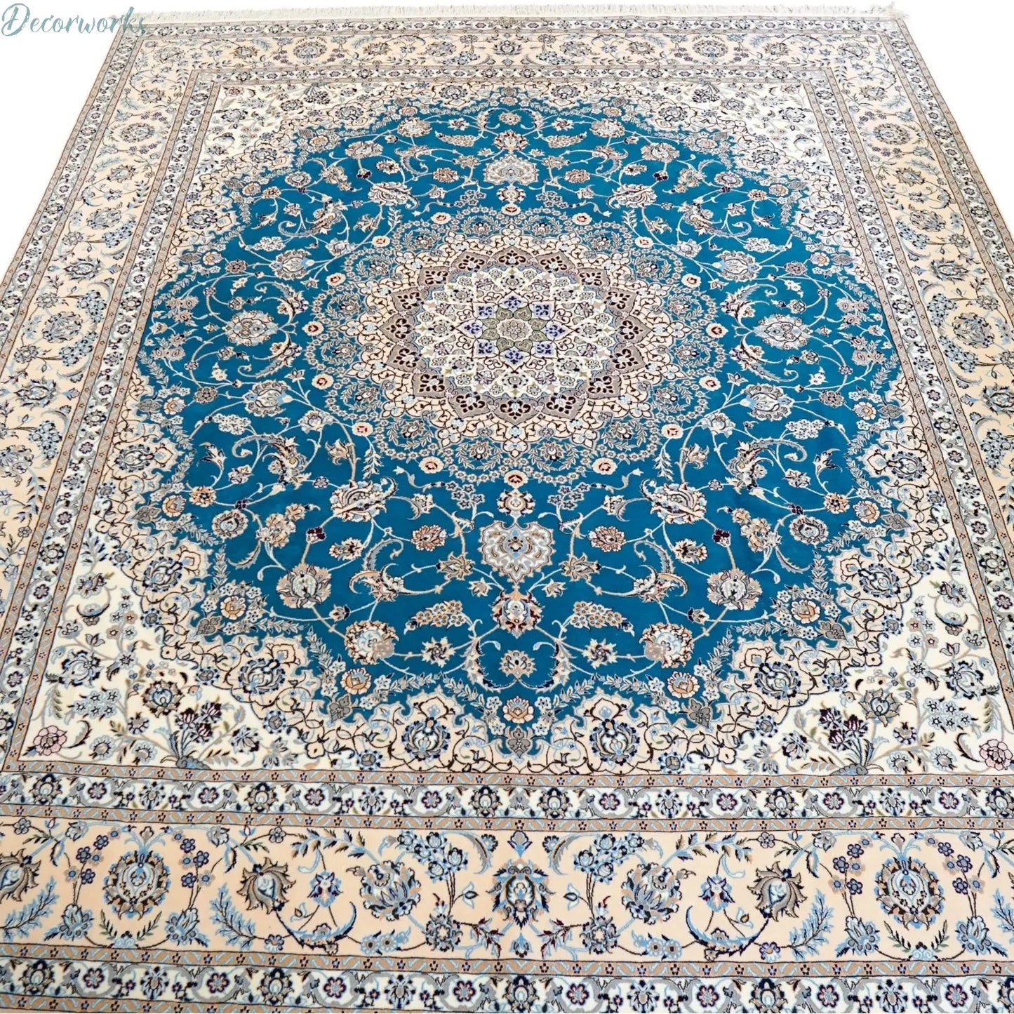 305×255cm ペルシャ絨毯 ナイン産 ハビビアン Decorworks