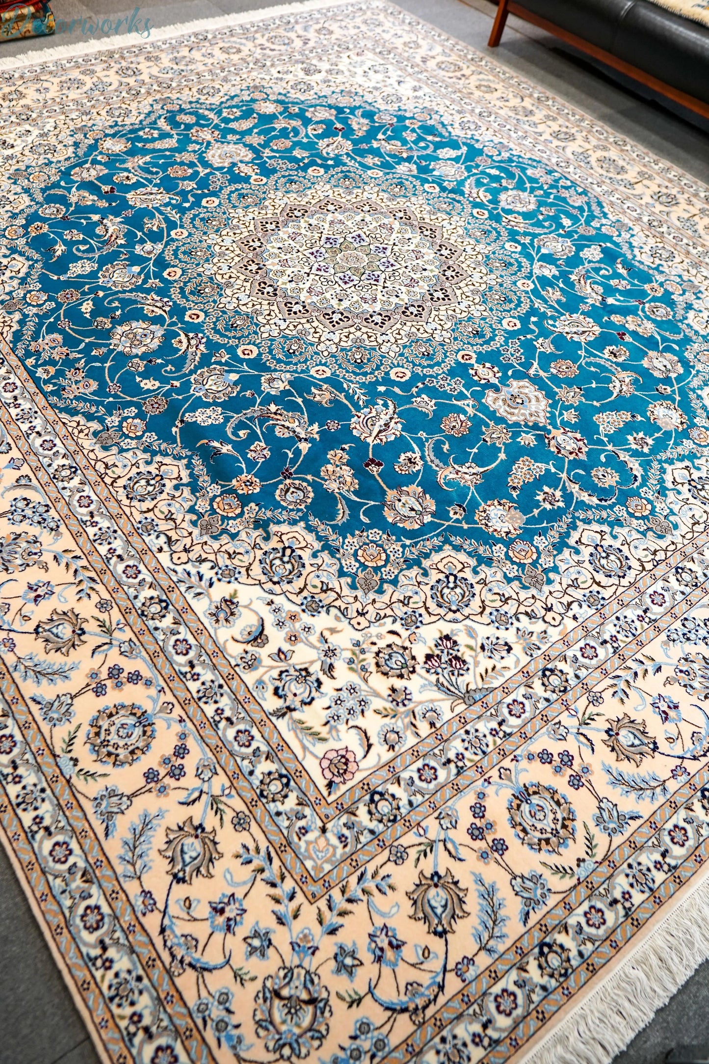 305×255cm ペルシャ絨毯 ナイン産 ハビビアン Decorworks