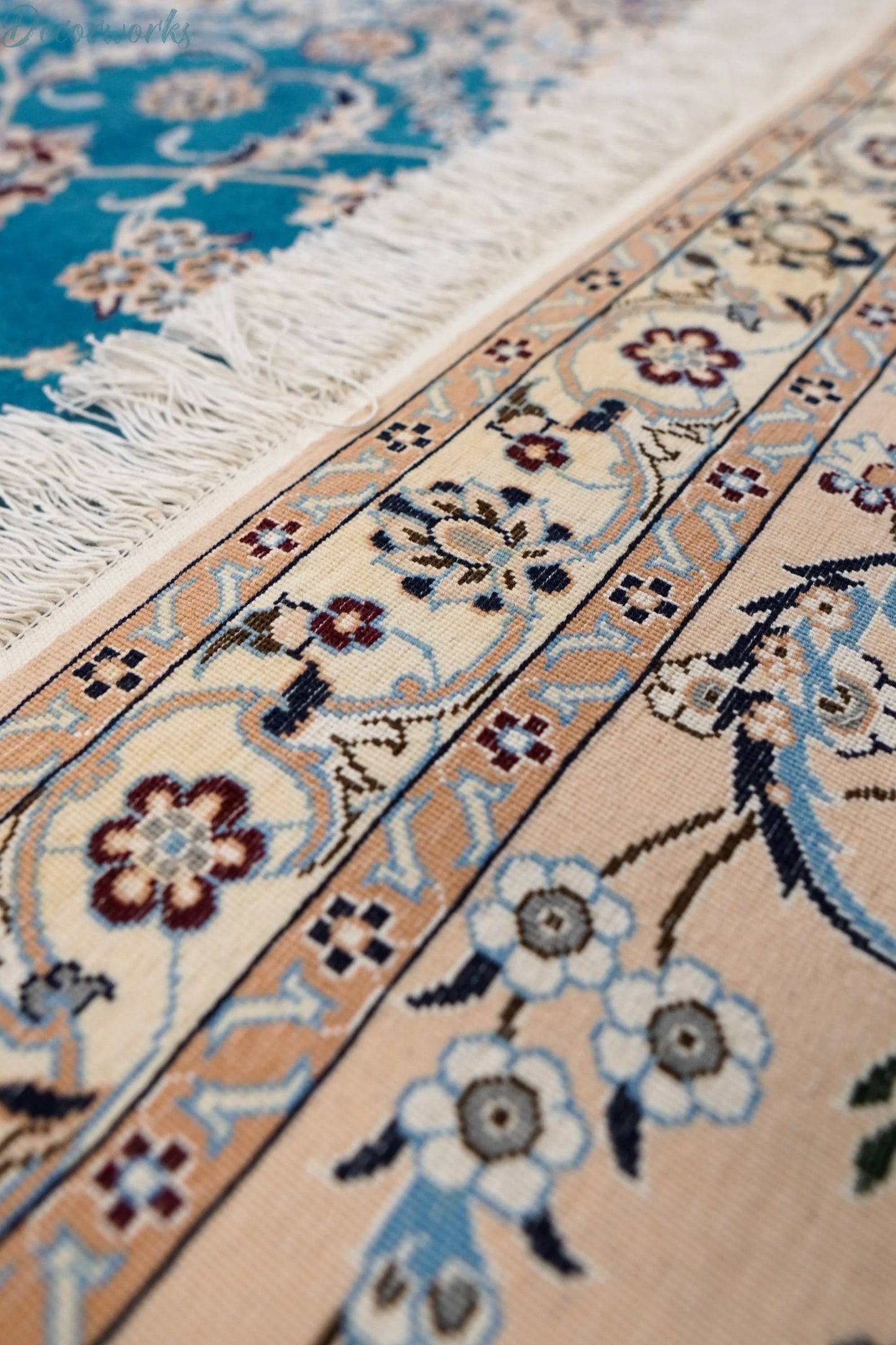 305×255cm ペルシャ絨毯 ナイン産 ハビビアン Decorworks