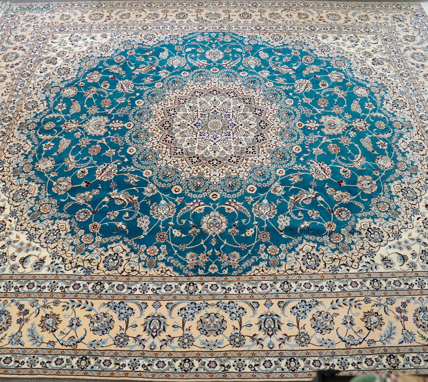 305×255cm ペルシャ絨毯 ナイン産 ハビビアン Decorworks