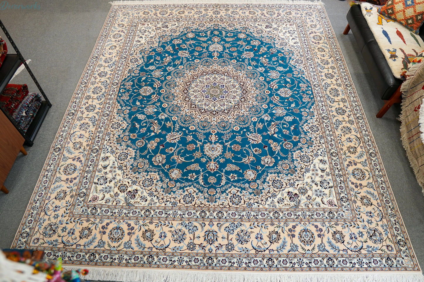 305×255cm ペルシャ絨毯 ナイン産 ハビビアン Decorworks
