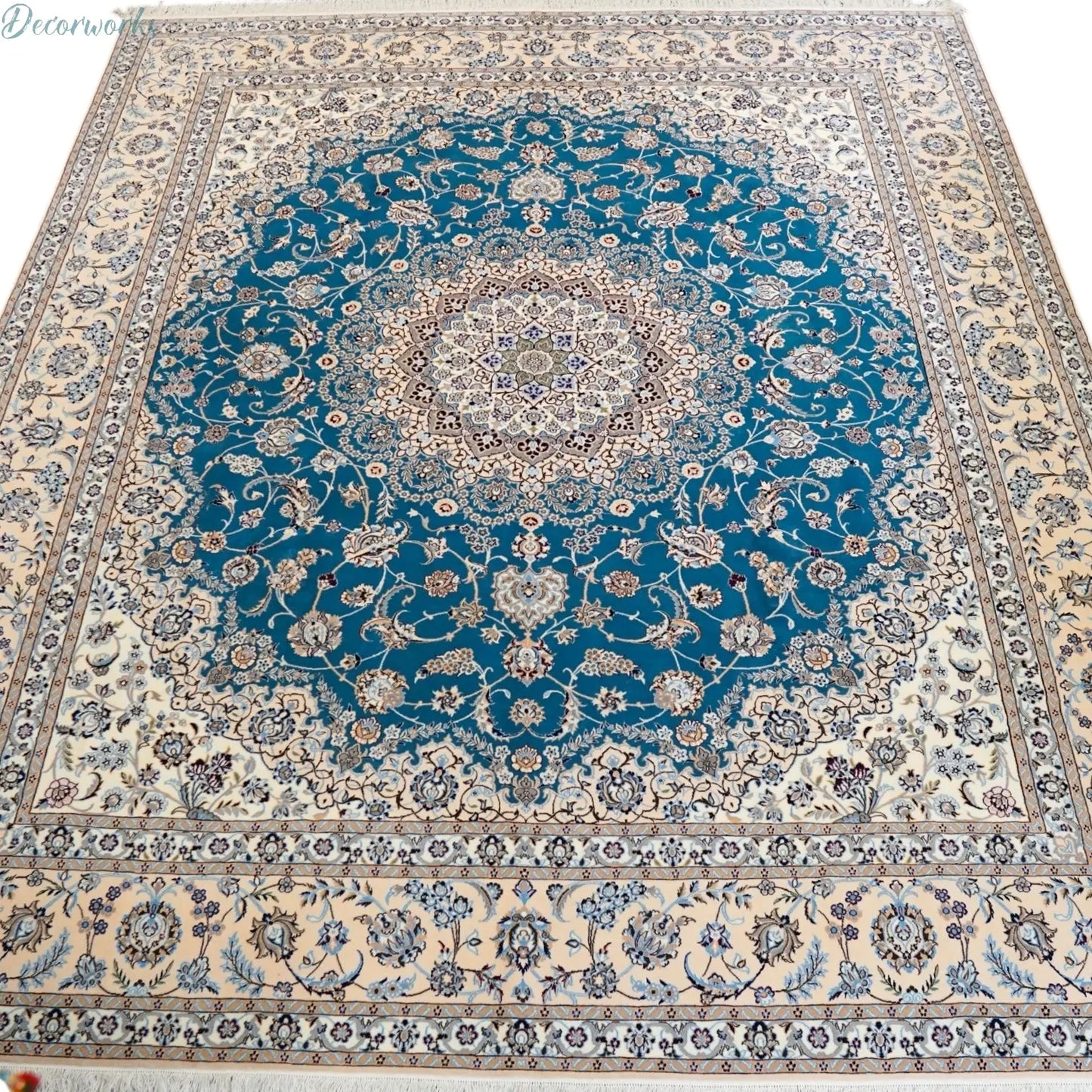 305×255cm ペルシャ絨毯 ナイン産 ハビビアン Decorworks