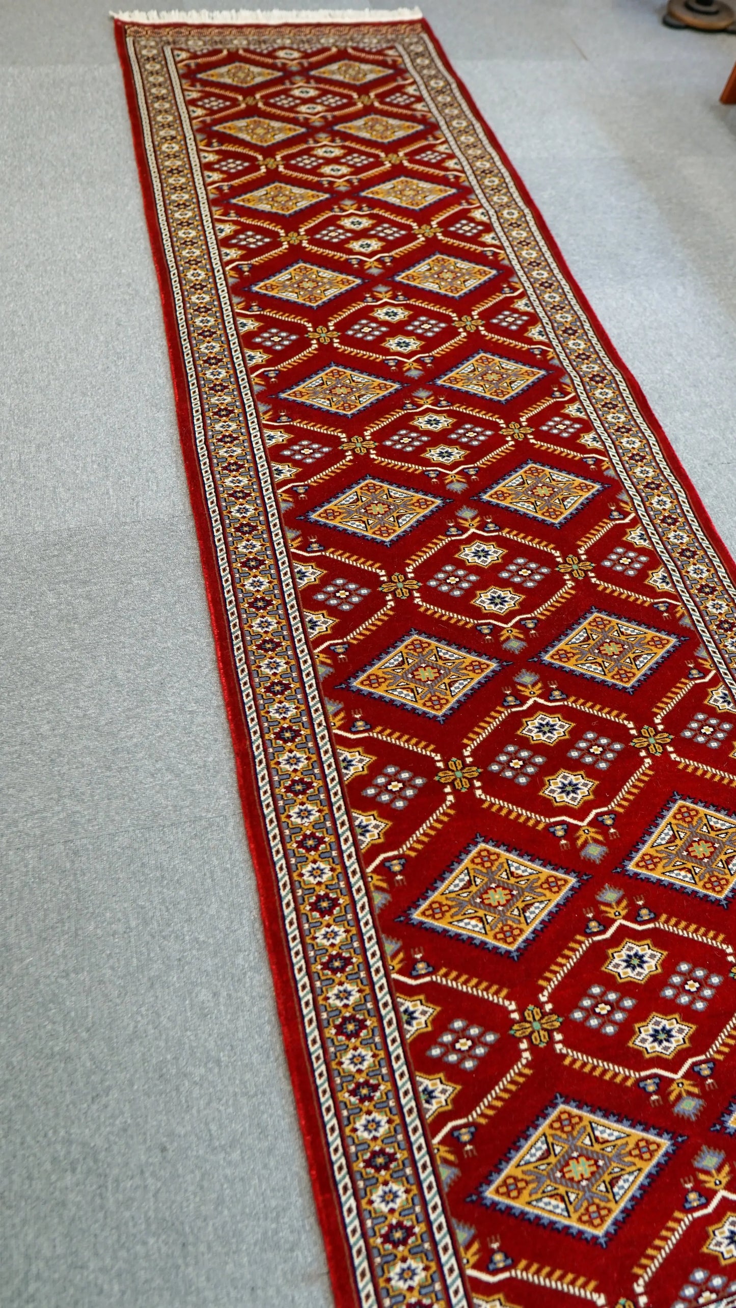 300×80cm パキスタン手織り絨毯 ランナー Decorworks