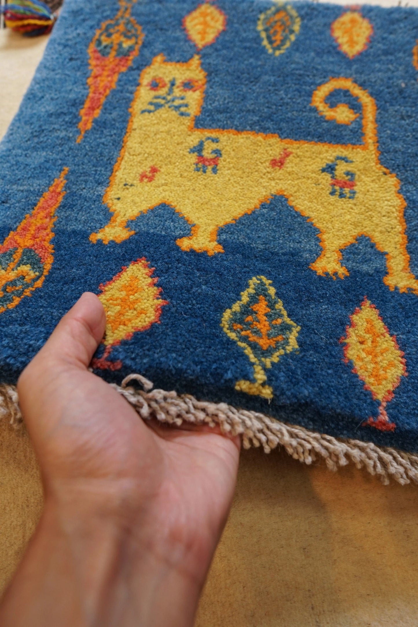 ペルシャ ギャッベ アマレ族 ギャベ40×40cm Decorworks