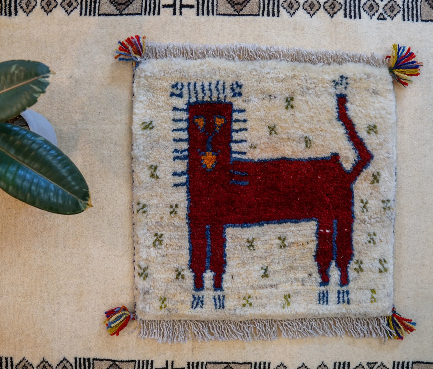 ペルシャ ギャッベ アマレ族 ギャベ40×40cm Decorworks