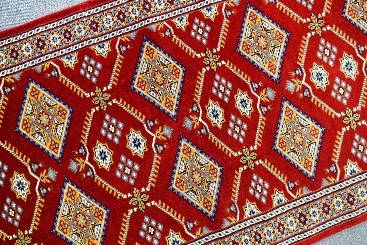 300×80cm パキスタン手織り絨毯 ランナー Decorworks