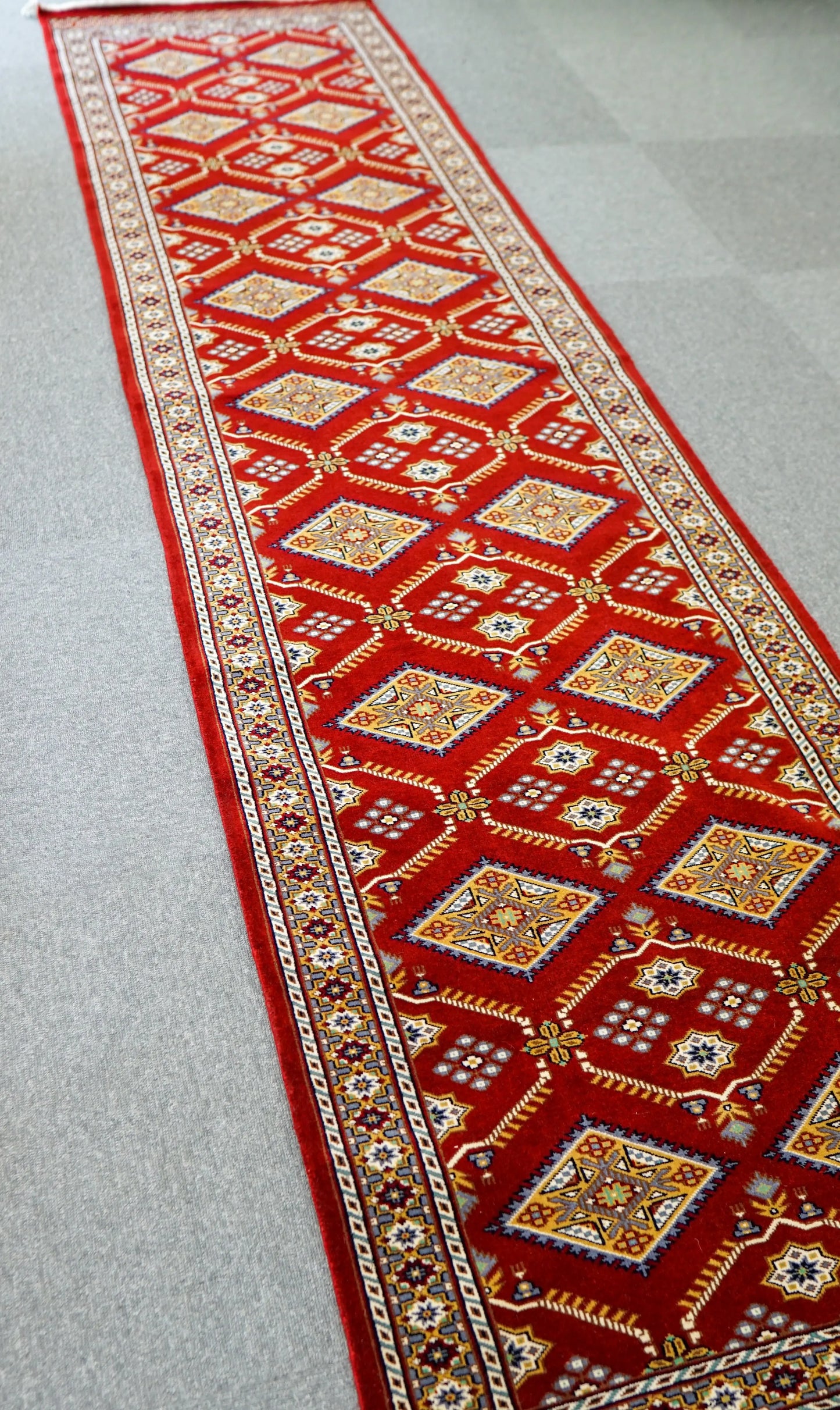 300×80cm パキスタン手織り絨毯 ランナー Decorworks