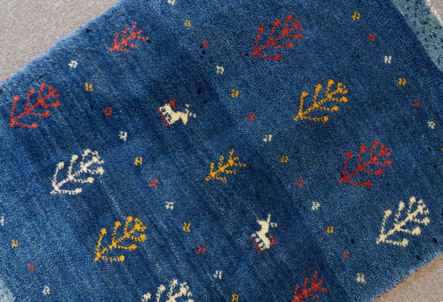 87×64cm 【ペルシャ絨毯 手織りギャッベ】 Decorworks
