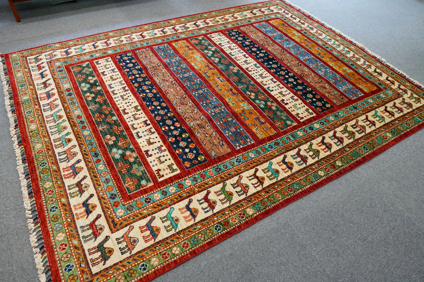 234×178cm アフガニスタン 手織り絨毯 ペルシャ絨毯 ギャッベ Decorworks