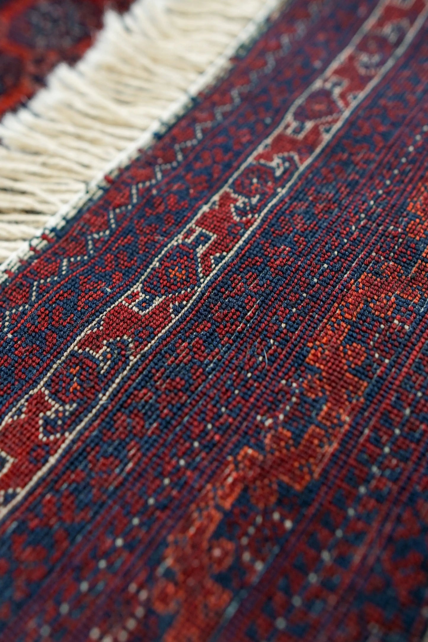 190×152cm アフガニウタン 手織り絨毯 ホジャロシュナイ Decorworks