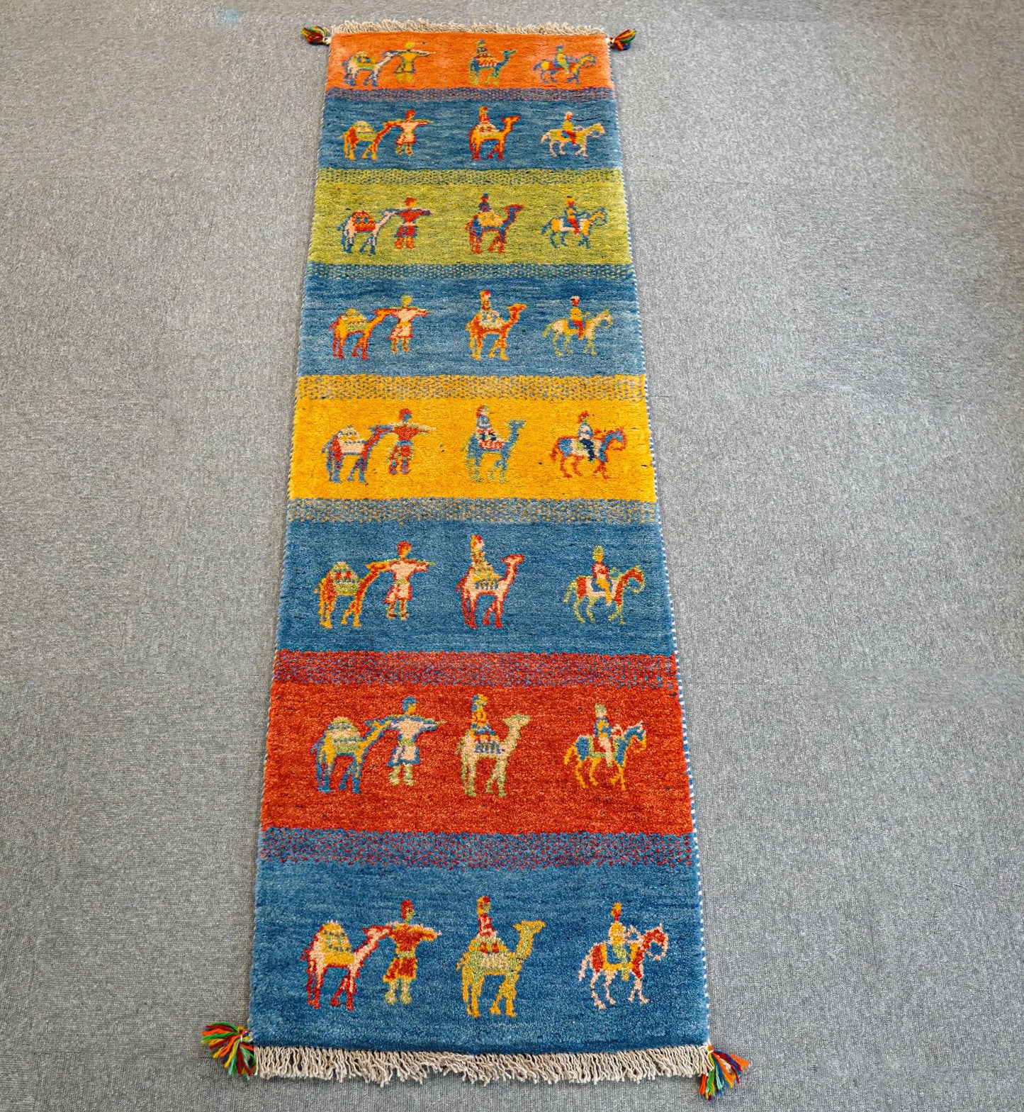 189×56cm ペルシャ手織り ギャッベ ランナー - Decorworks