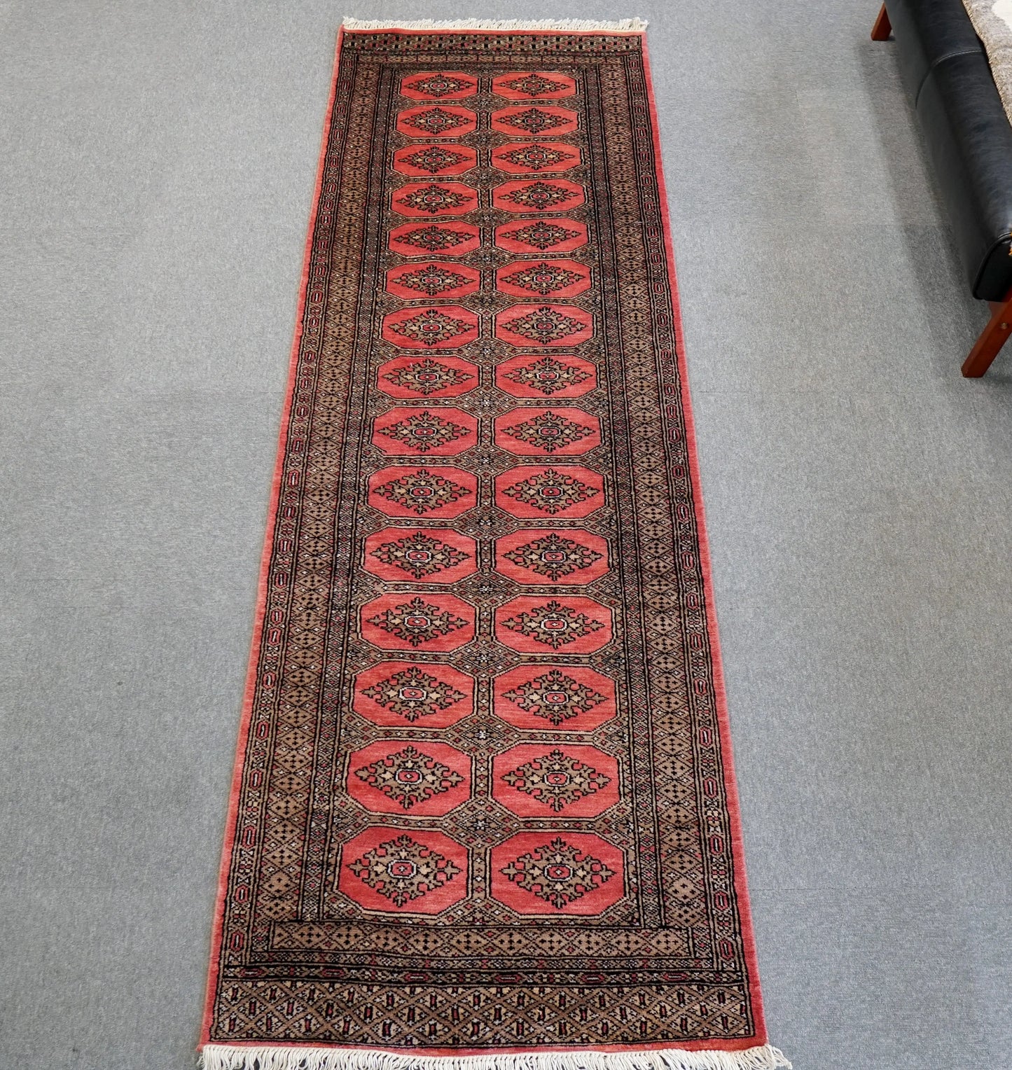 249×80cm パキスタン手織り絨毯 ランナー Decorworks