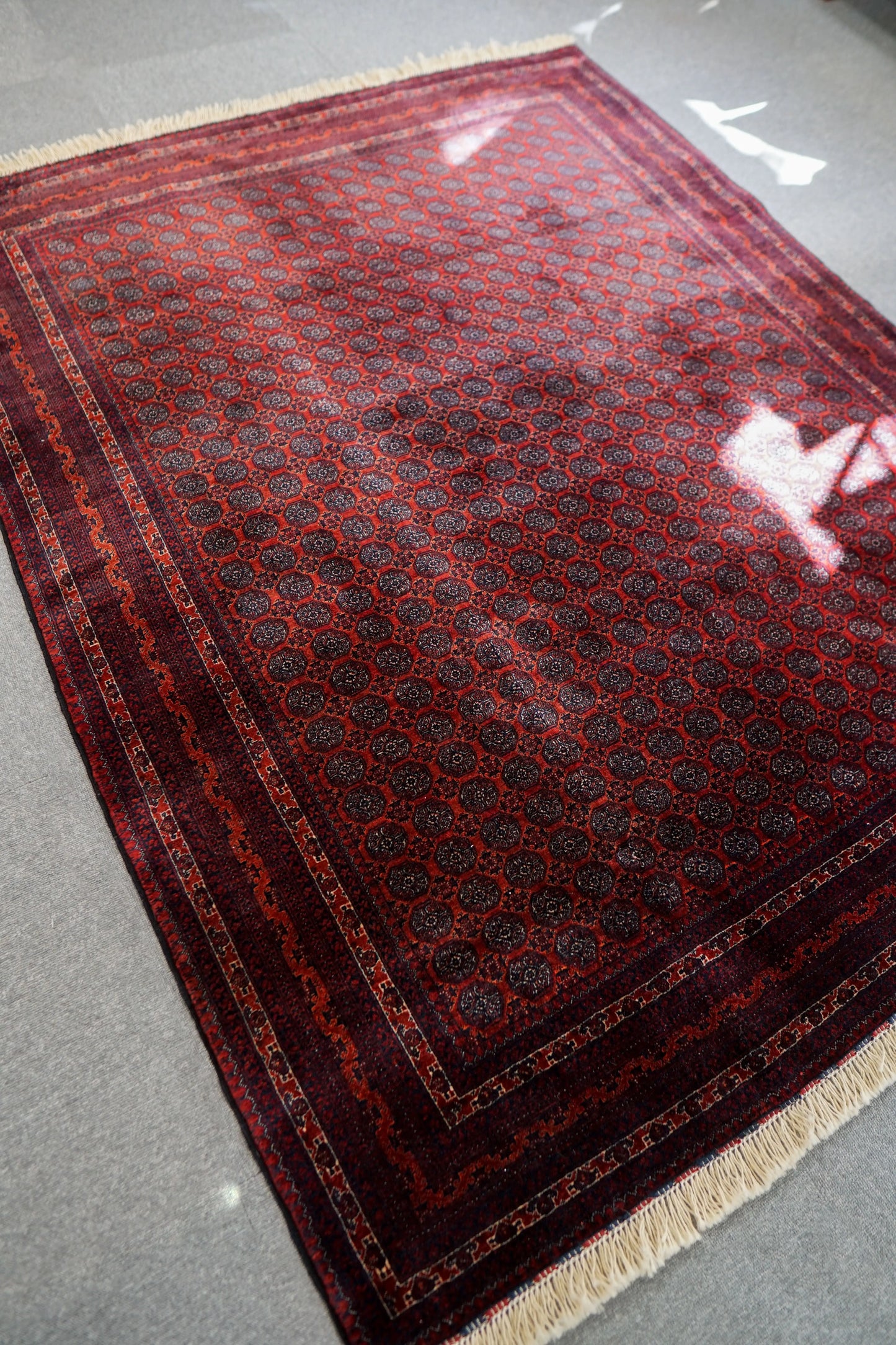 190×152cm アフガニウタン 手織り絨毯 ホジャロシュナイ Decorworks